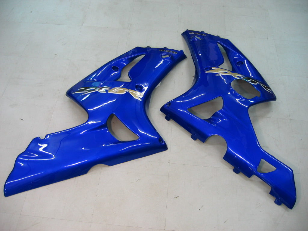 2003-2004 Kawasaki ZX6R 636 Carénages Bleu Ninja Racing Générique