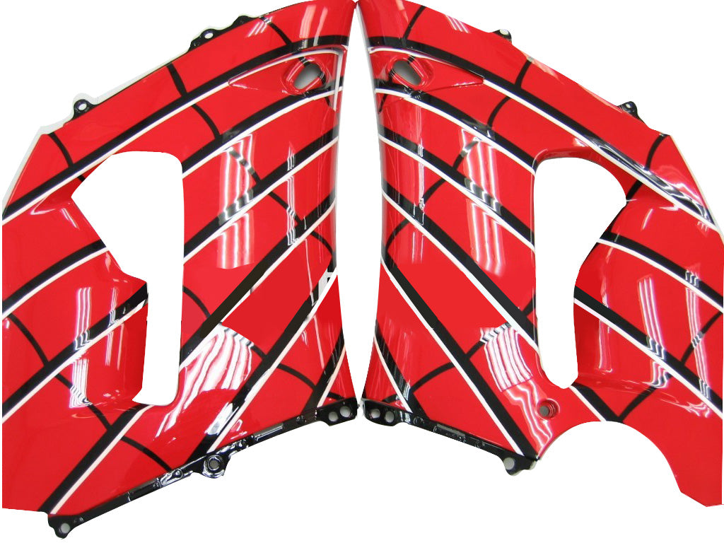 Kawasaki ZX6R 636, 2005-2006, červená, kapotáž & Modré Spider-Man preteky Generic