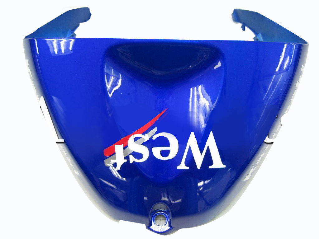 2005-2006 Kawasaki ZX6R 636 Fairings Blue White West Racing Generic
