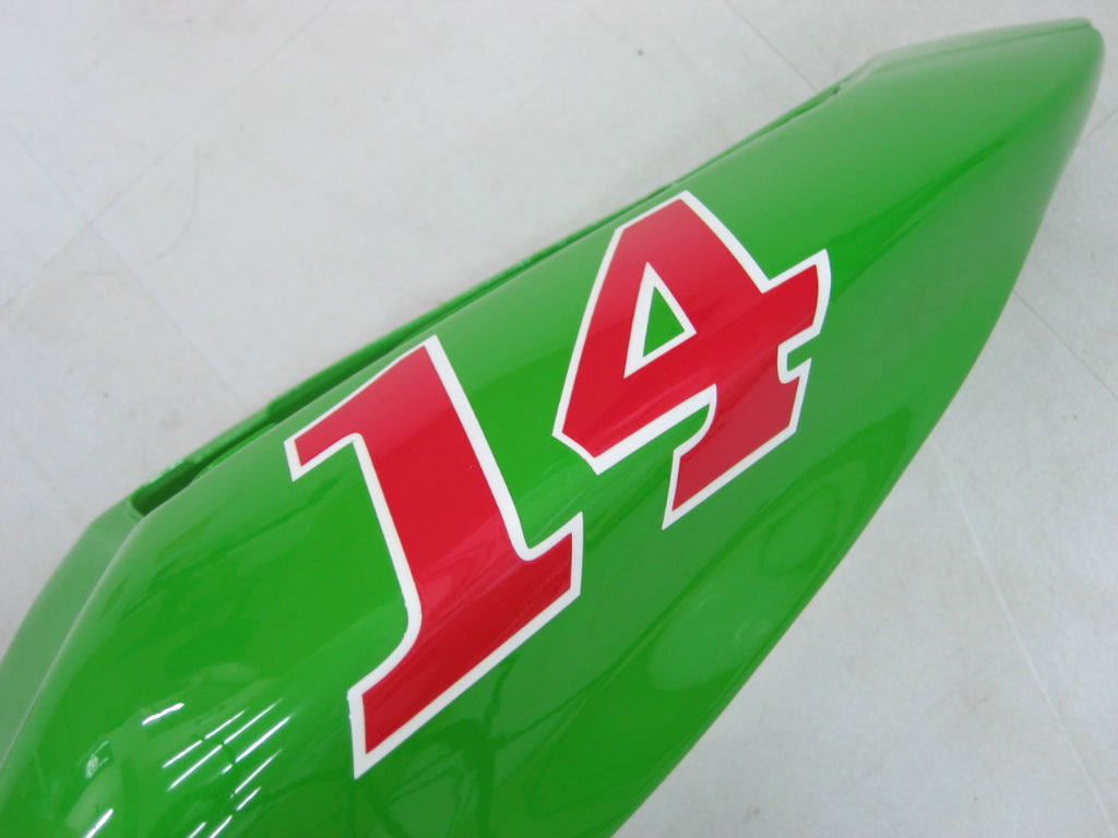 2005-2006 Kawasaki Zx6r 636 Fairings Green Black No.14 Zx6r Racing Generic