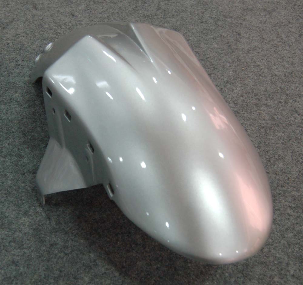 2007-2008 Kawasaki ZX6R ZX636 Kåpor Silver & Red Flame ZX6R Racing Generic