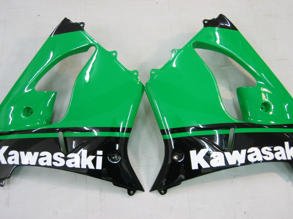 2000-2001 Kawasaki ZX 9R Fairings Green Black No.14 ZX9R RACING générique