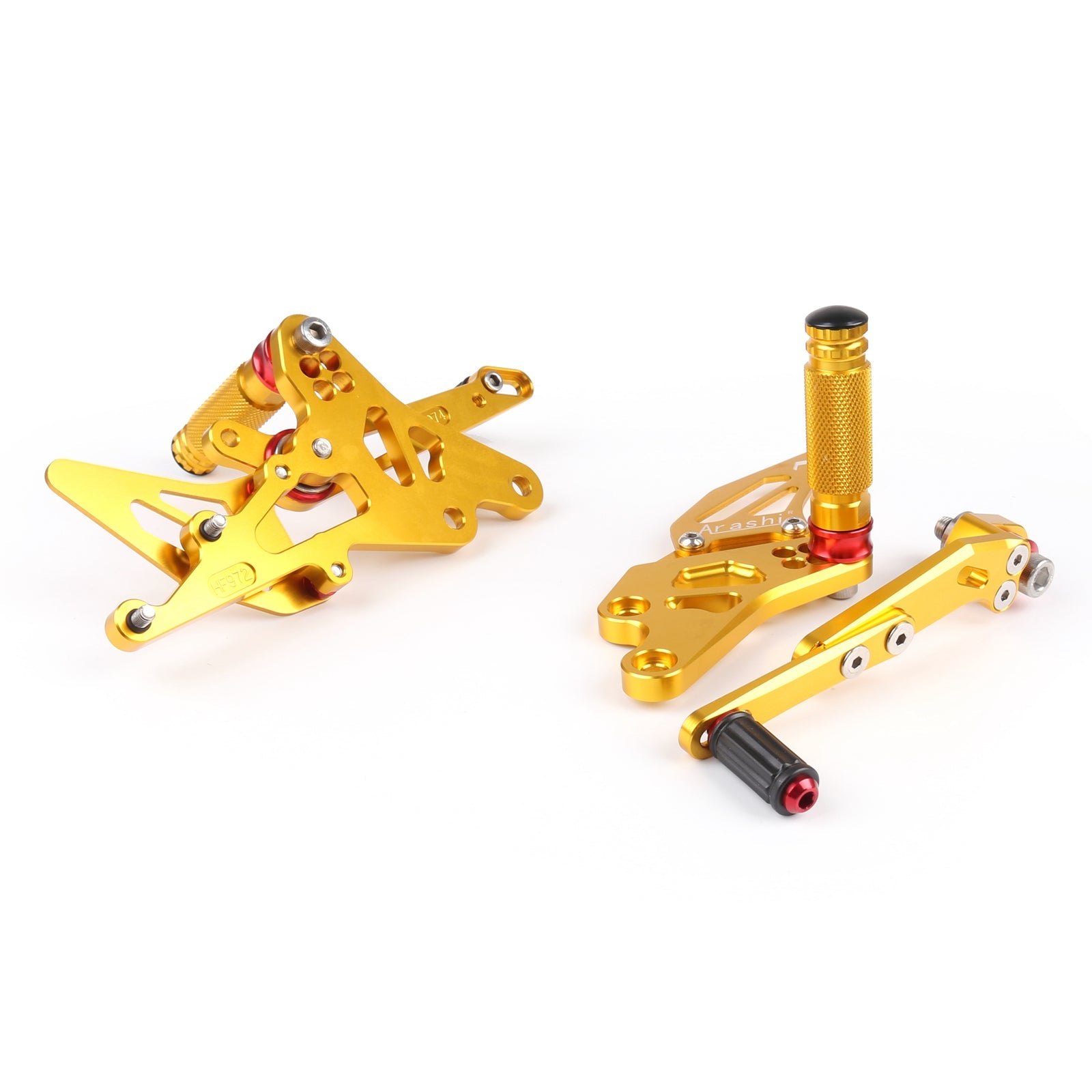 CNC Verstelbare Achteren Geplaatste Voetsteun Peg Achter Set Voor Suzuki GSXR1000 2009-2016 Zwart Generiek