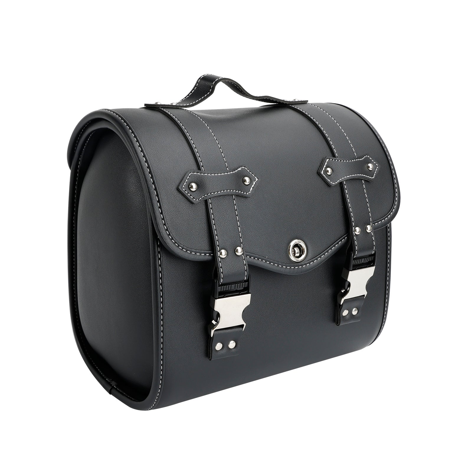 Zadeltas Zijopbergtas Gereedschapstas Universeel Snelsluiting Pu Voor Motor Bruin