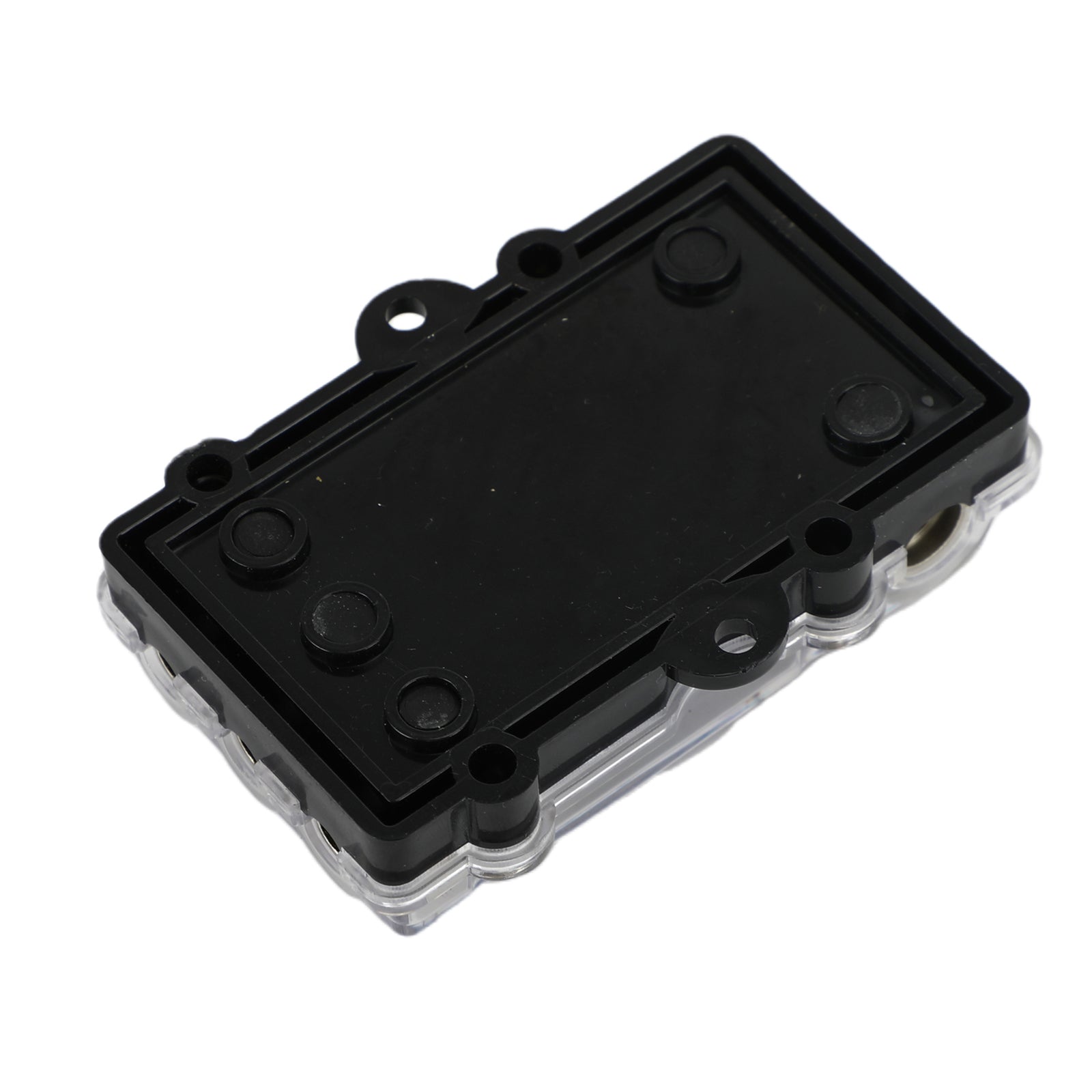 2-weg mini ANL-bladzekeringblokhouder, koper 0/2/4 gauge tot 4/6/8 gauge 60 amp