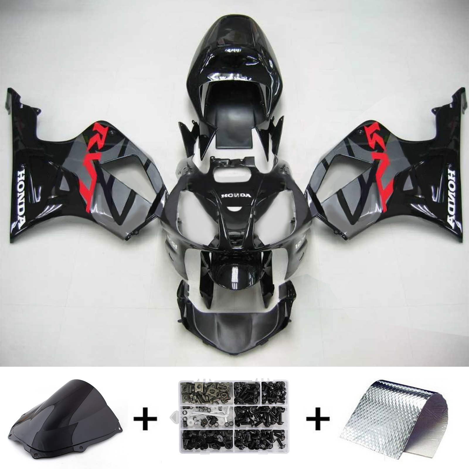 2000-2006 Honda Vtr1000 RC51 Amotopart Injection Fairing Kit Bodywork Plastic Abs # 105