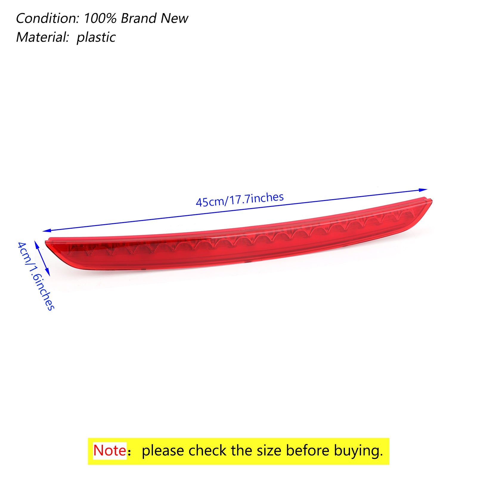 2007-2014 Audi Mk2 TT Bakre led tredje 3: e bromsljusstopp lampan 8J0945097