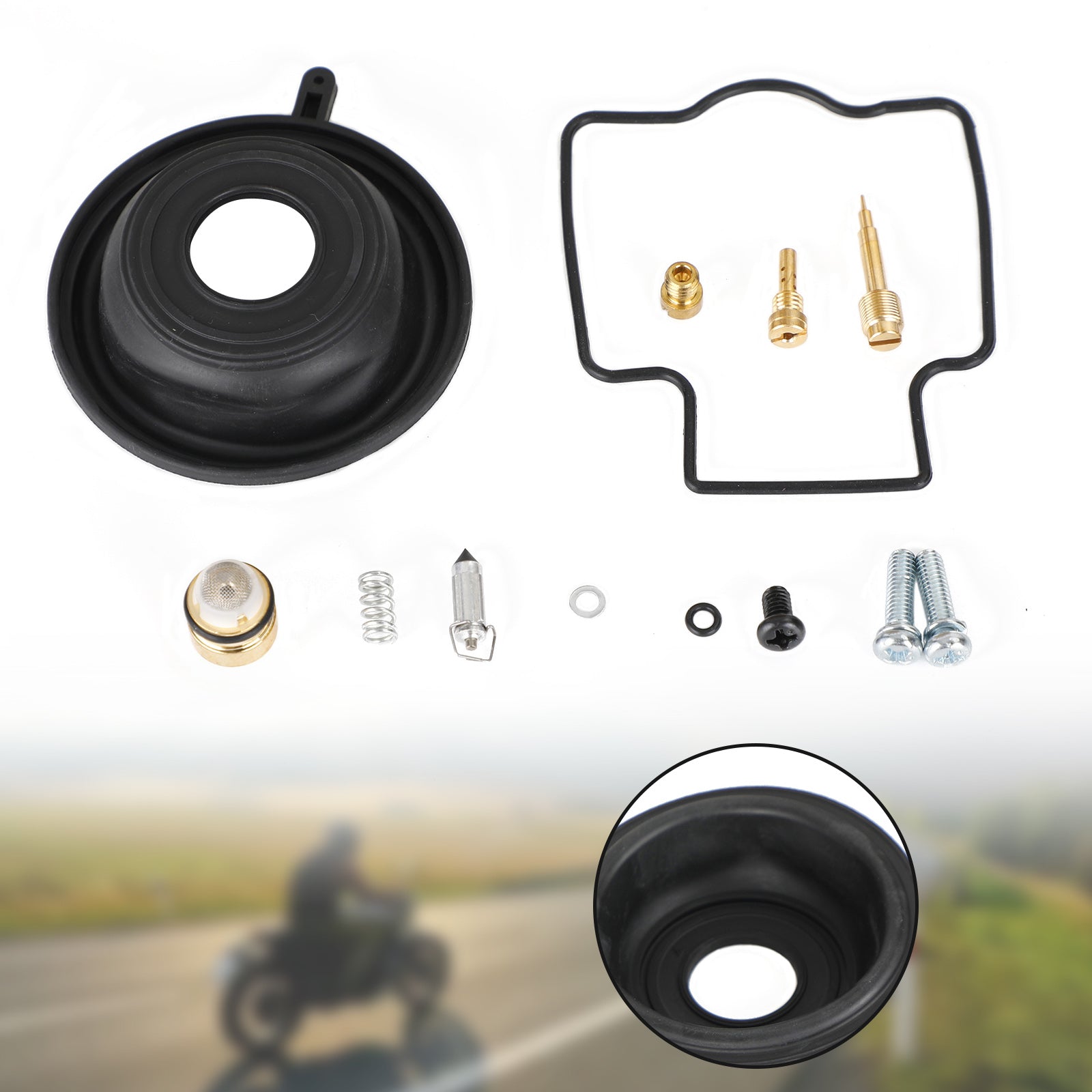 Kit de reconstruction de carburateur adapté pour Kawasaki ZXR250 1991-1995 ZX250 ZXR250R 1989-1991 générique