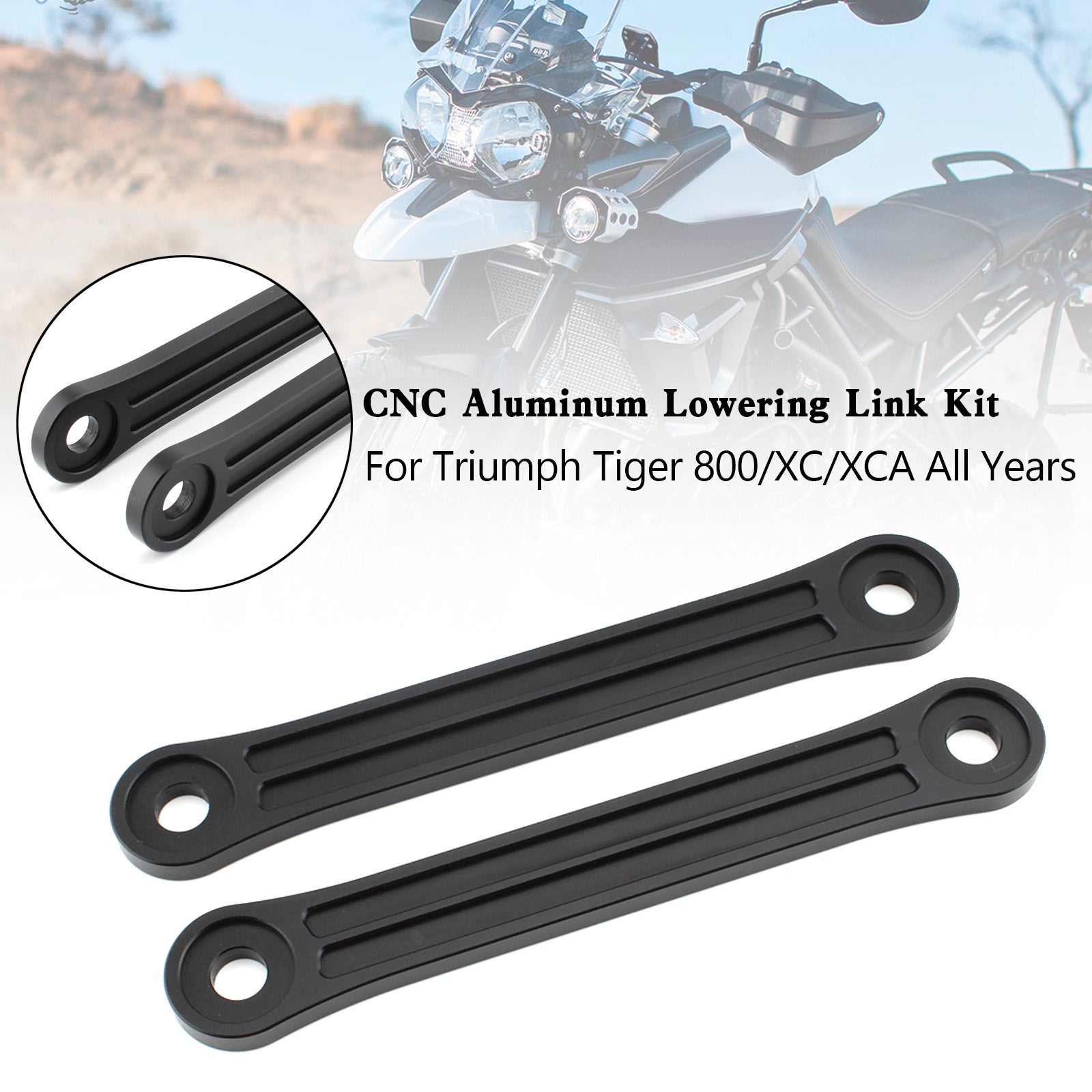 Tiger 800 XC XCA alla år 20mm CNC Aluminium Sänkande länkpaket