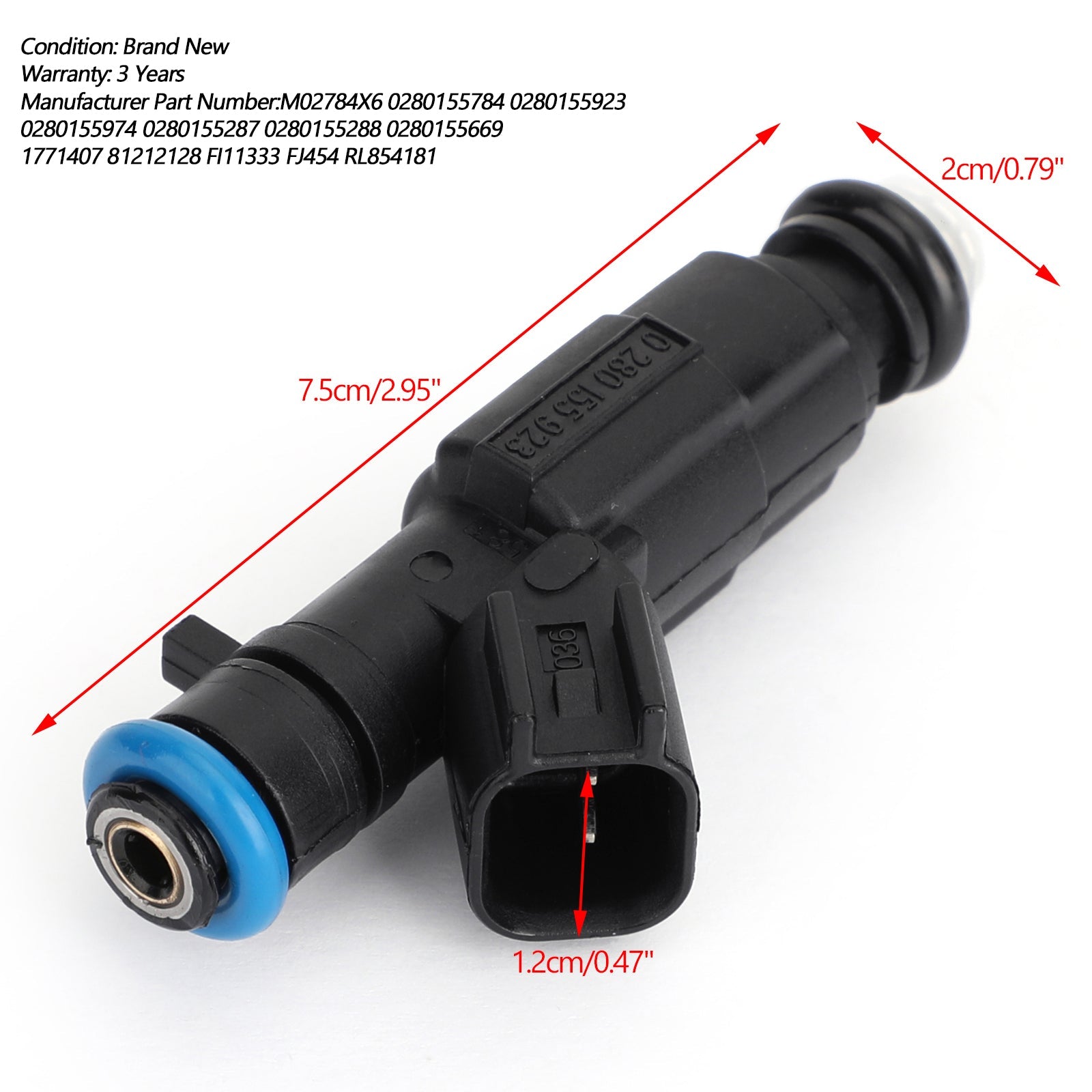 1PCS Injecteurs de carburant de mise à niveau 4-trous pour Cherokee Grand Cherokee 0280155784 Générique