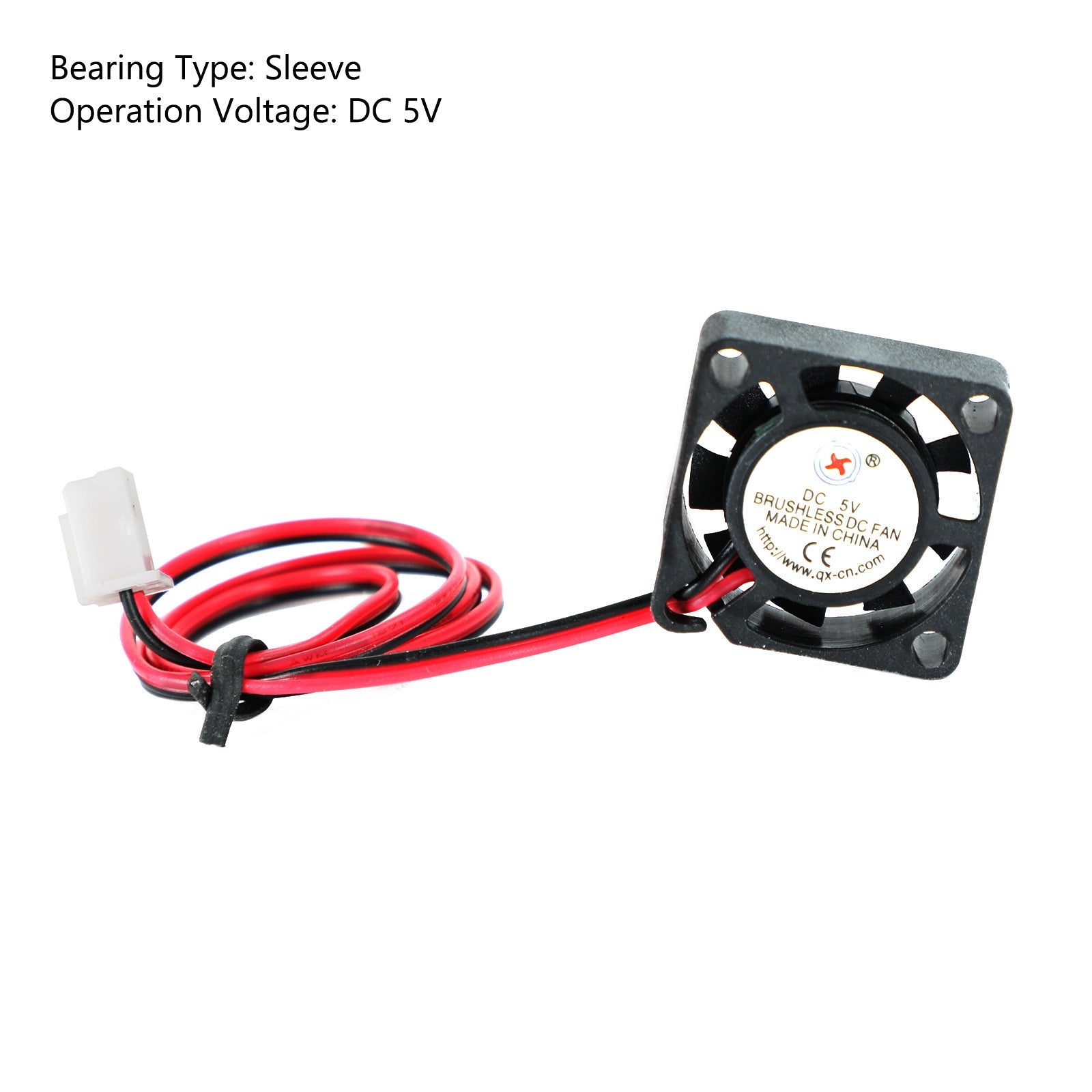 Ventilador de refrigeración DC sin escobillas, 5V, 2006, 20x20x6mm, manga, 2 pines, cable