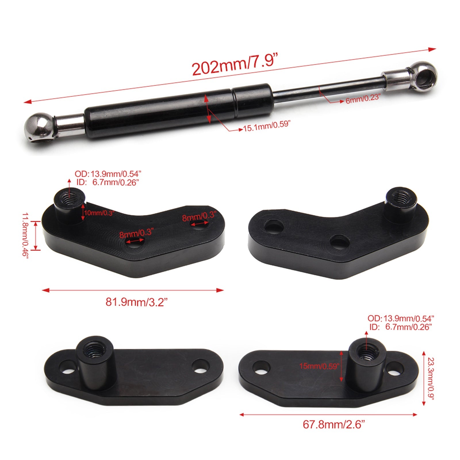 Kits de abridor de puerta anodizado de aluminio Billet aptos para Can-Am Maverick X3 2017-2020 genérico