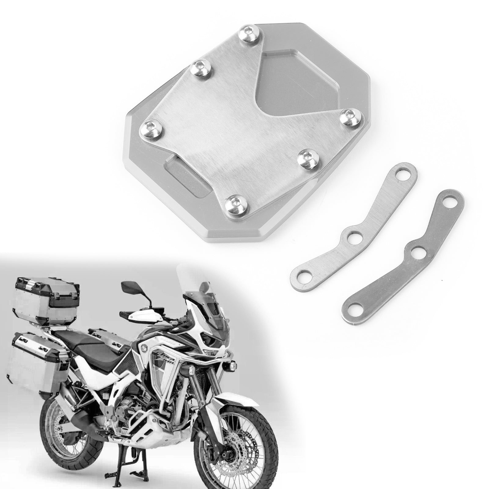 Kickstand Sidestand Plate Pad Fit For Honda CRF 1100 L Africa Twin/Adv (2020) Generic