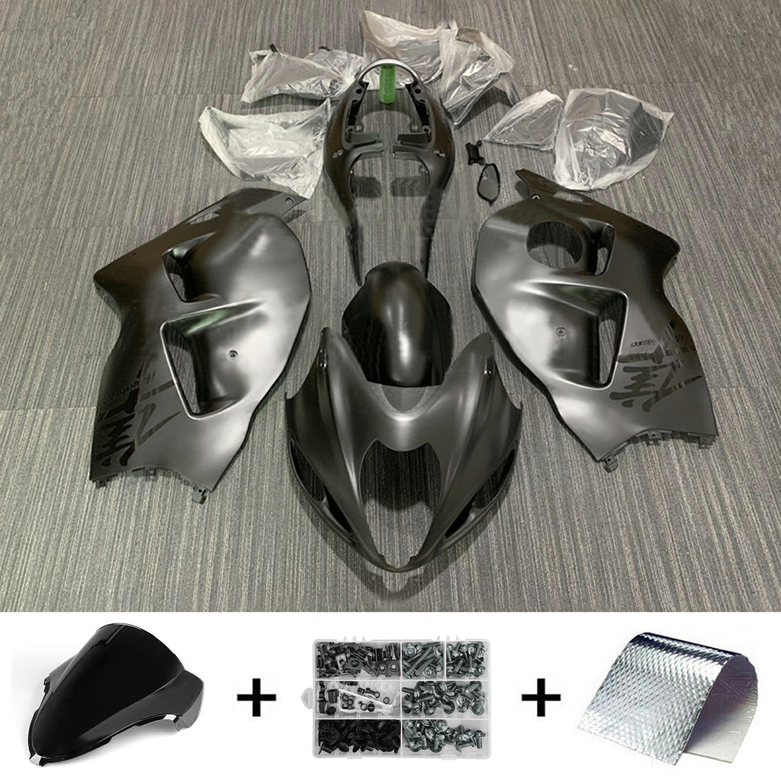 1999-2007 Suzuki Hayabusa GSX1300R vstrekovanie kapotáže Kopywork Bodywork plast ABS#134