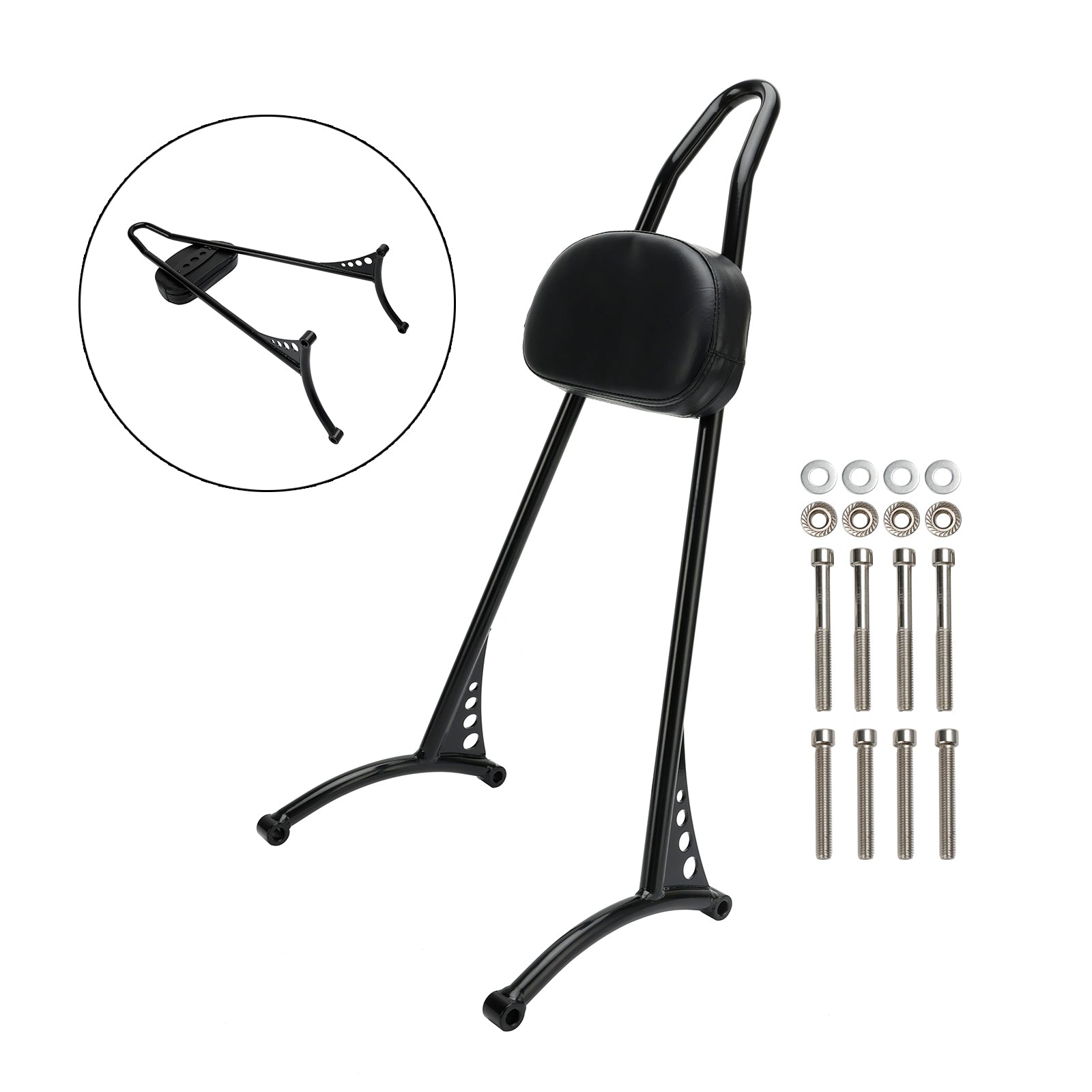 Dossier de barre Sissy passager pour Sportster Iron 883 1200 XL 48 72 2004-plus tard