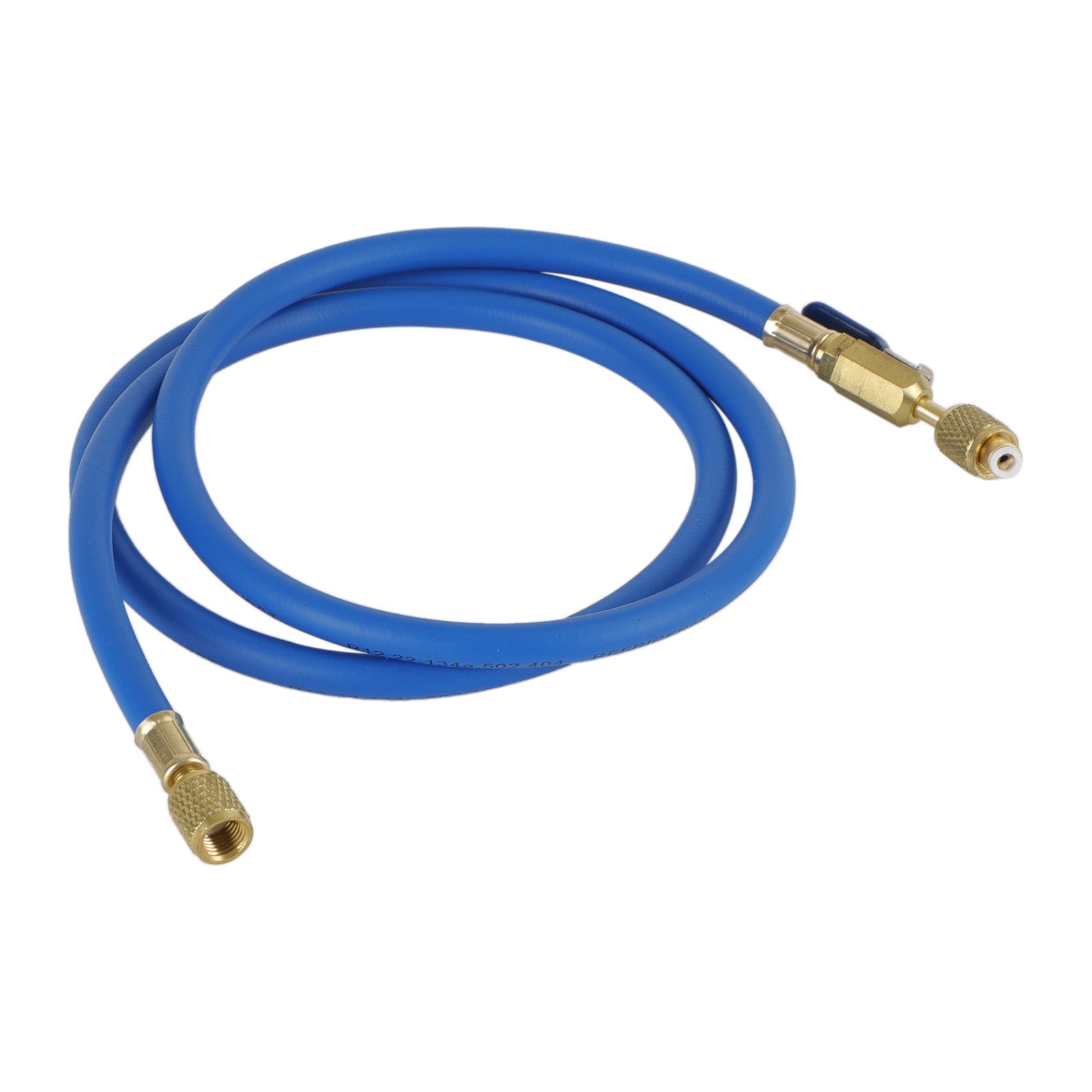 3x HVAC 1/4" SAE 600 PSI påfyllingsslanger med stengeventil AC-kjølemiddel R134A
