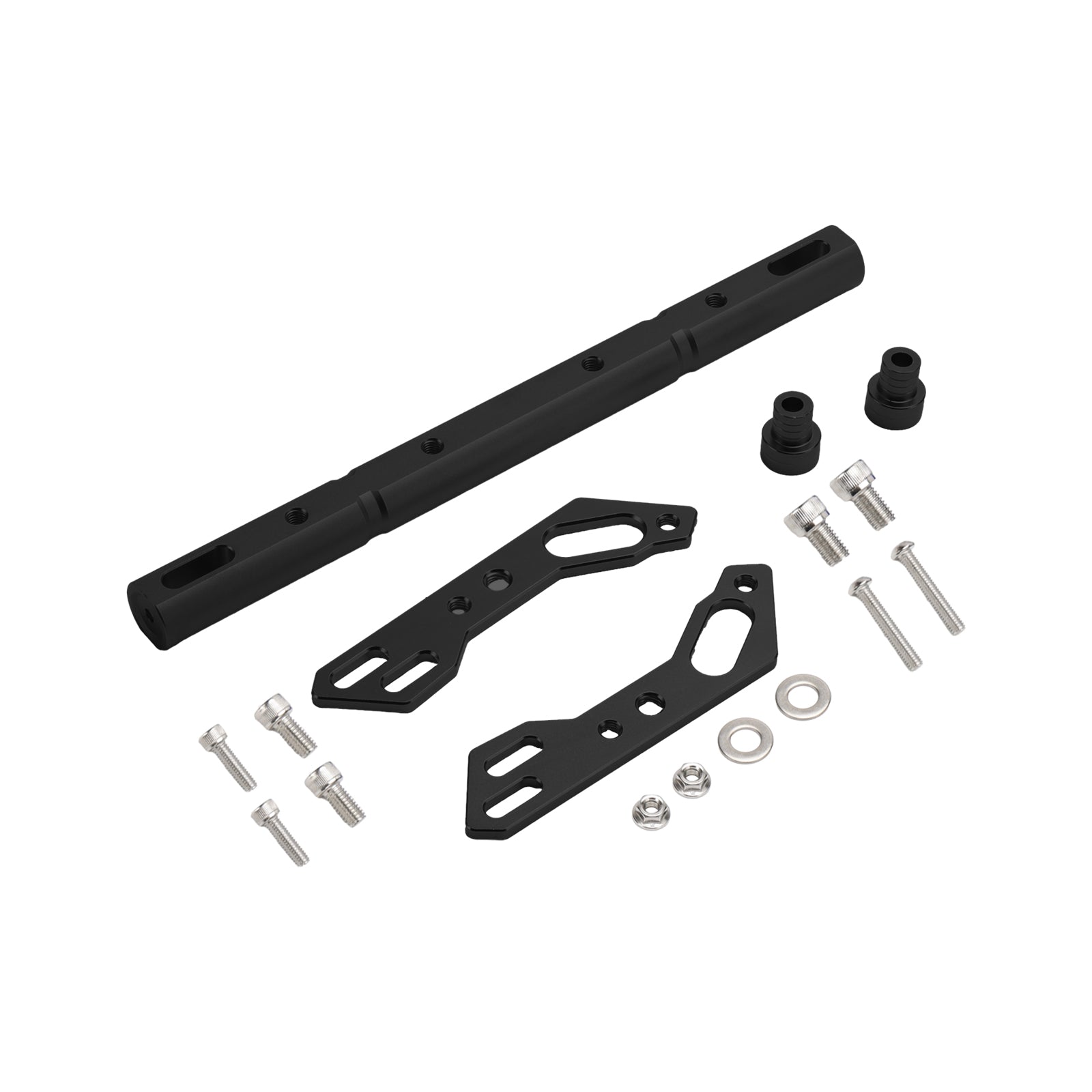 Aluminium stuurbalanshendelaccessoires Cnc-dwarsstang voor motorfiets zilver