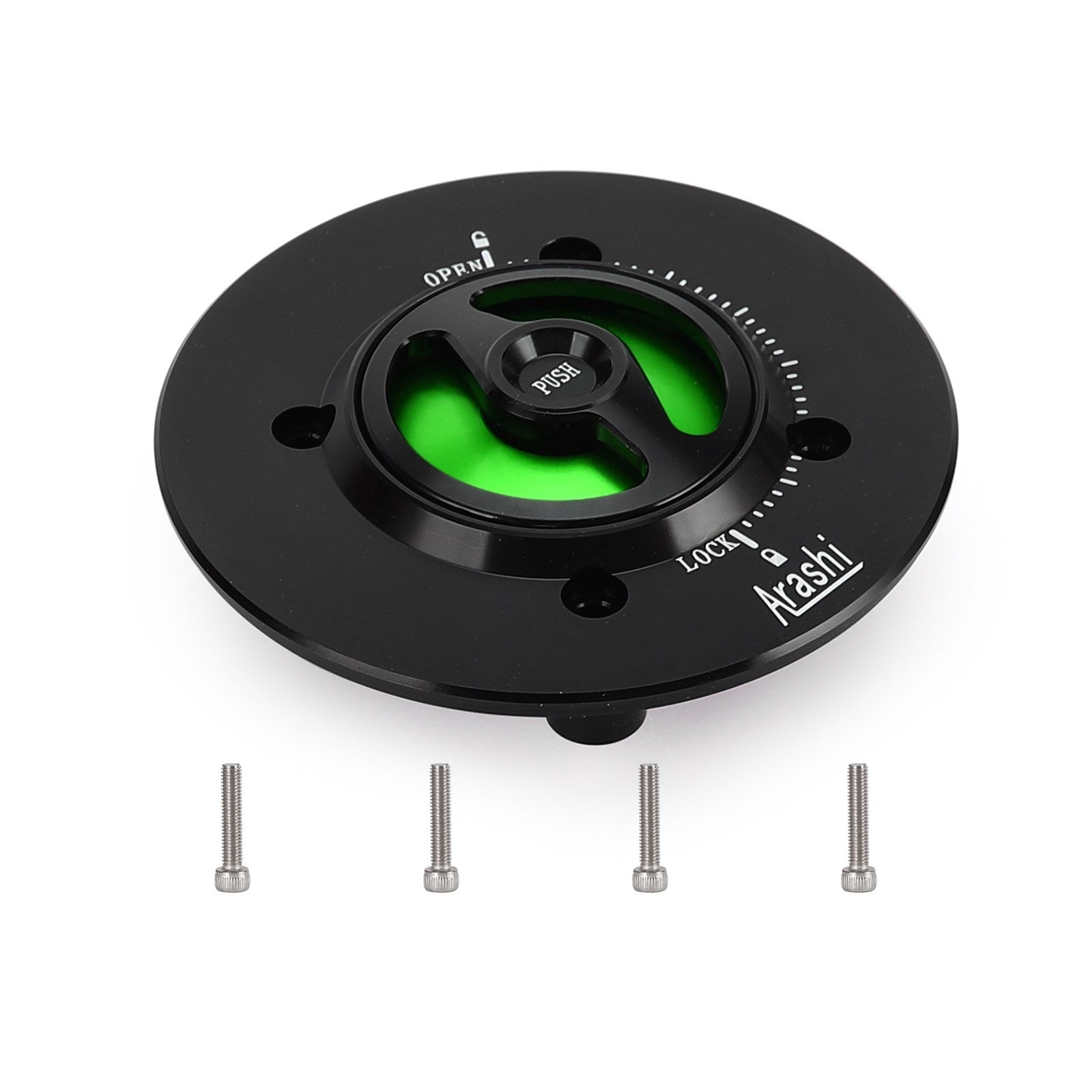 CNC Keyless Fuel Gas Tank Cap Black Fit For Kawasaki EX400 NINJA 400 2018-2019