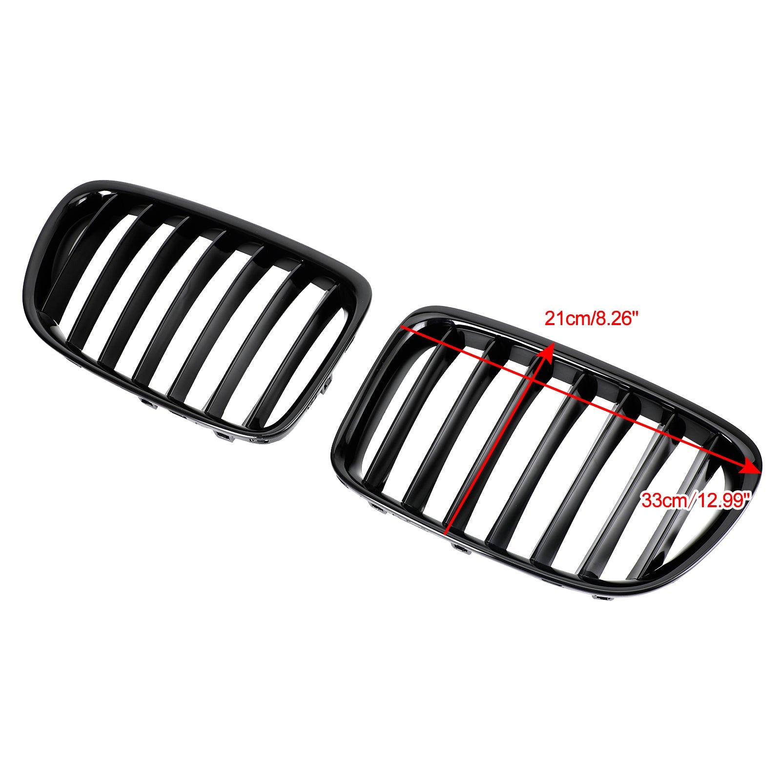 BMW X1 E84 2009-2014 SUV Gloss Black Front Hood Kidney Grill Grill