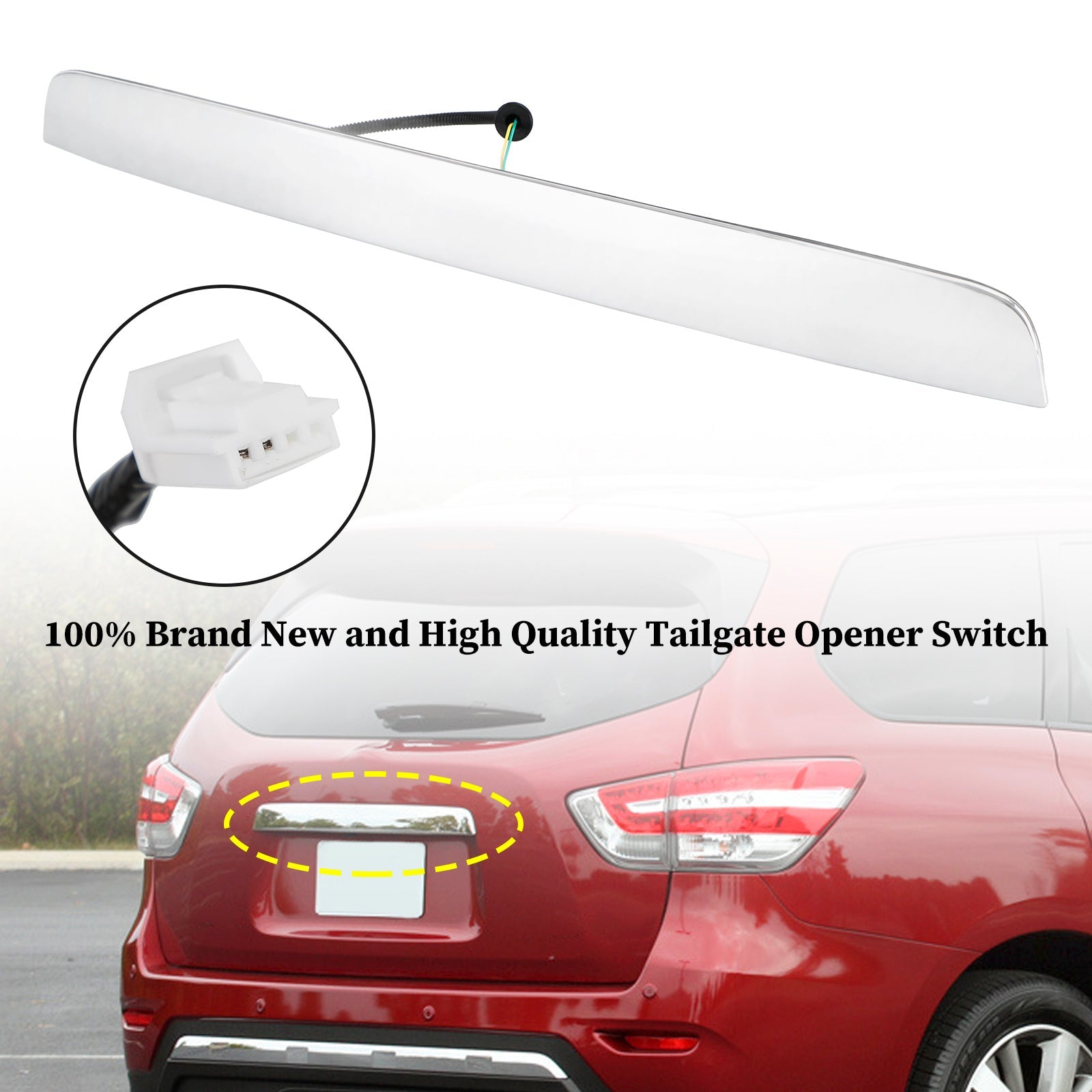 2014-2015 Nissan Pathfinder Platinum Hybrid Sport Utility 4 puertas 2.5L manija de puerta trasera cromada 90810-9PG0A Fedex Express