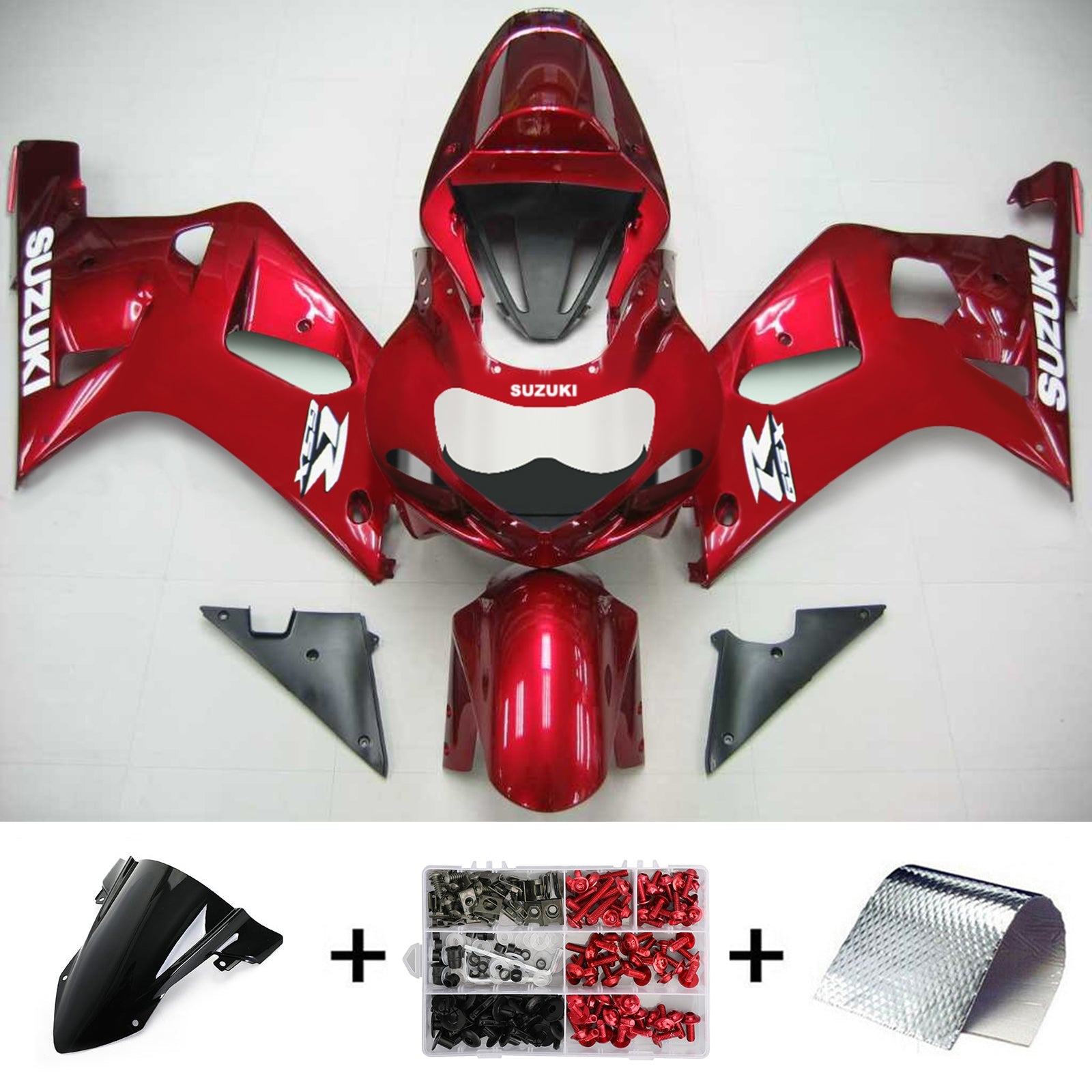 2001-2003 Suzuki GSXR750 K1 Amotopart vstrekovacia kapotážová súprava karosérií Bodywork plast ABS #118