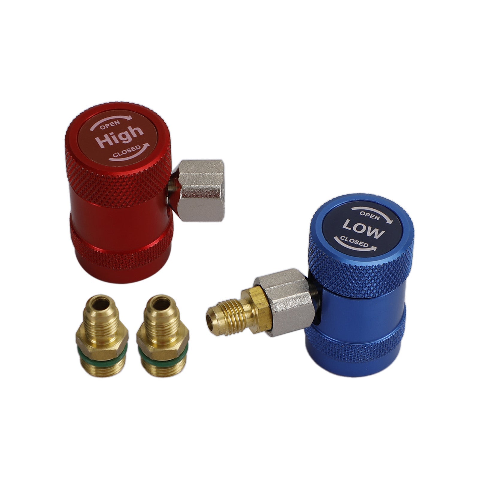 A/C R134A Snelkoppeling Adapter Spruitstukconnector 1/4" Sae Hvac Hoog&Lage kant