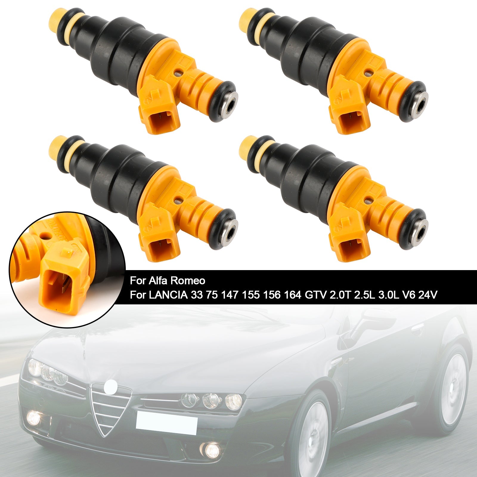 4pcs Injector paliva 0280150702 Fit Alfa Romeo Fit Lancia 147 155 156 164 2,0T