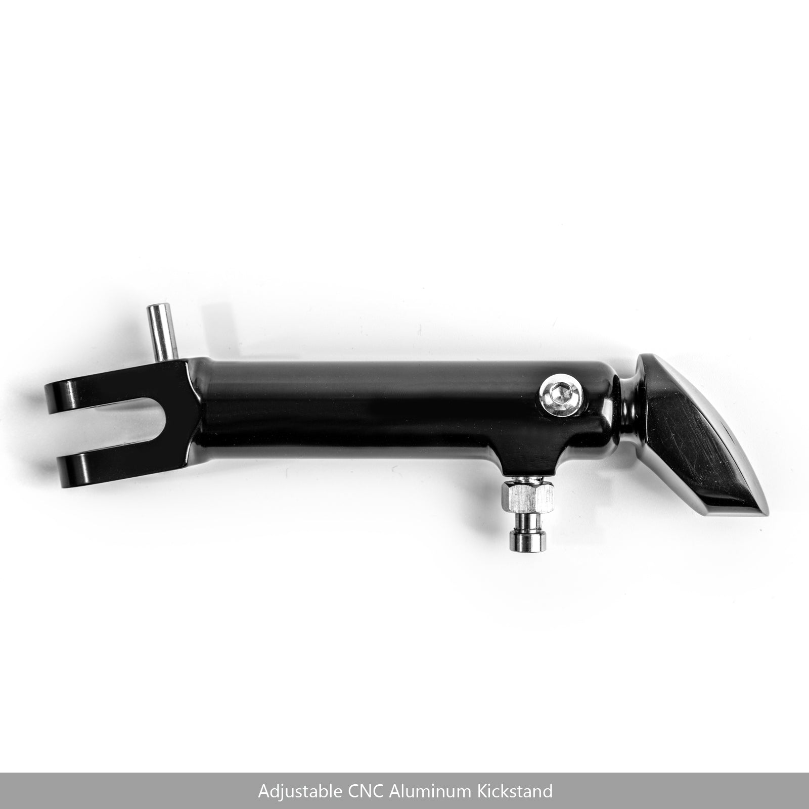 CNC Aluminium Side Stand Leg Kickstand justerbar för Kawasaki Z900RS 2018 Black Generic