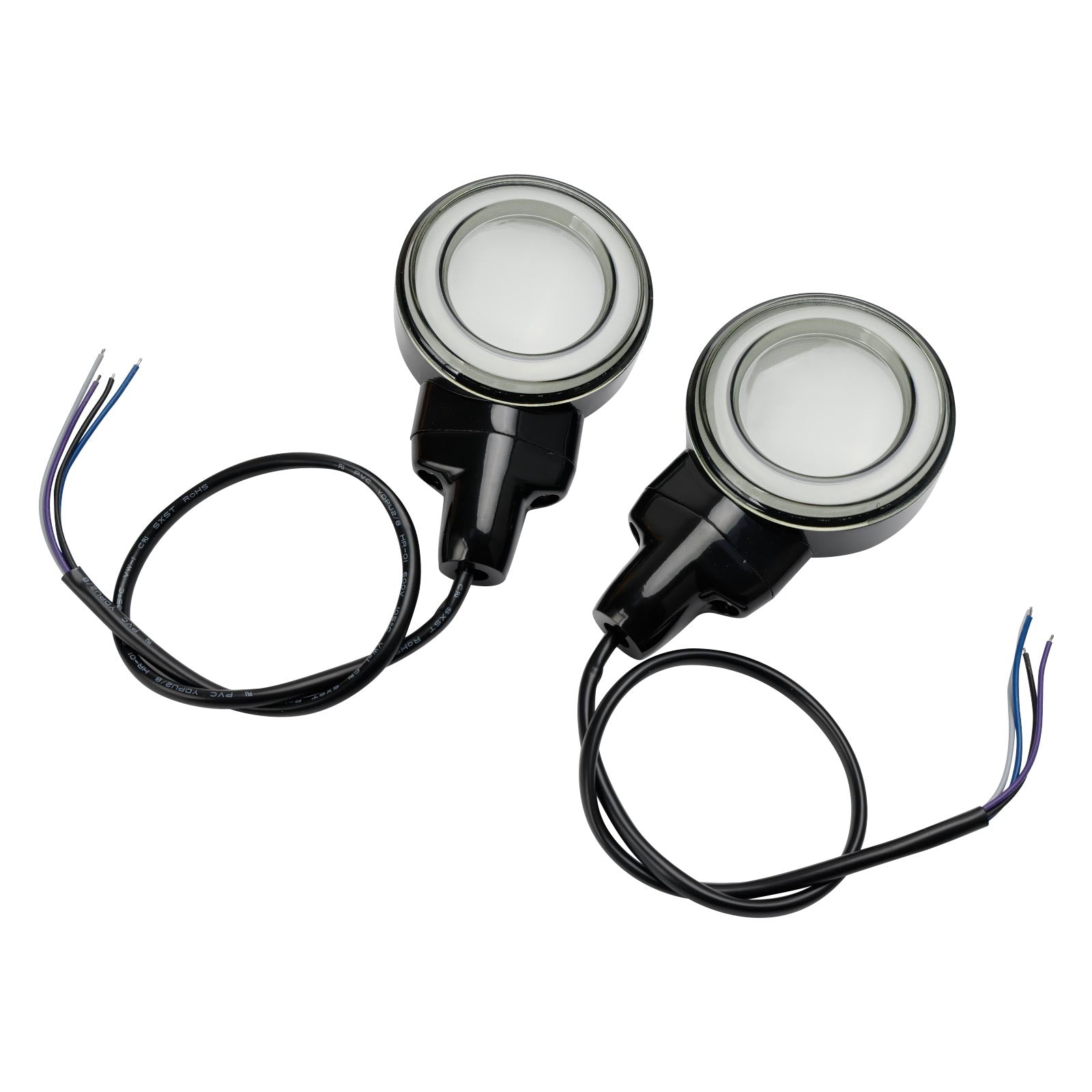 Luz LED intermitente delantera plana para Heritage Softail Classic Touring 99-23