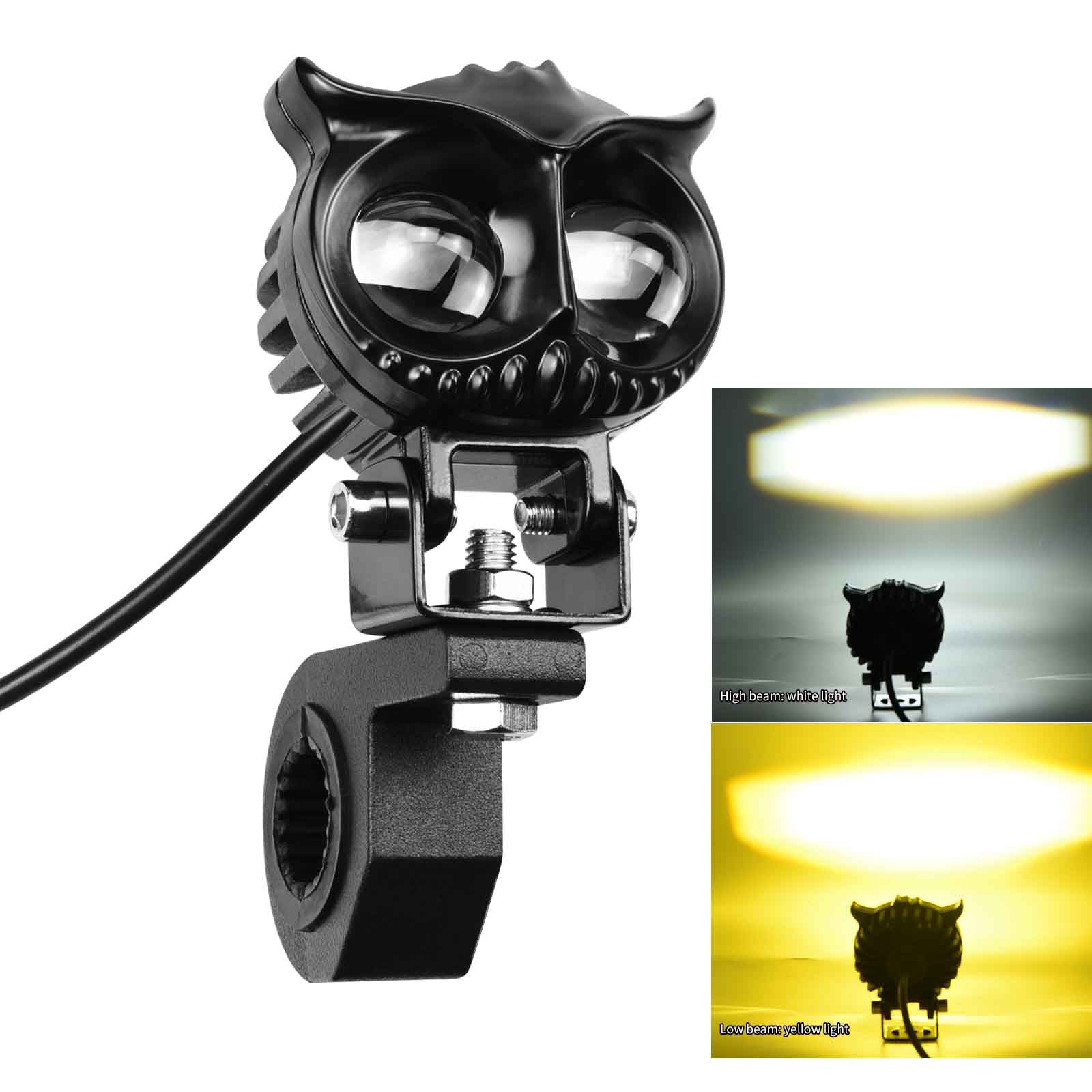 Elektrisk LED Worklight Spotlight Front Waterproof 30 45W Owl Black For Motor Generic