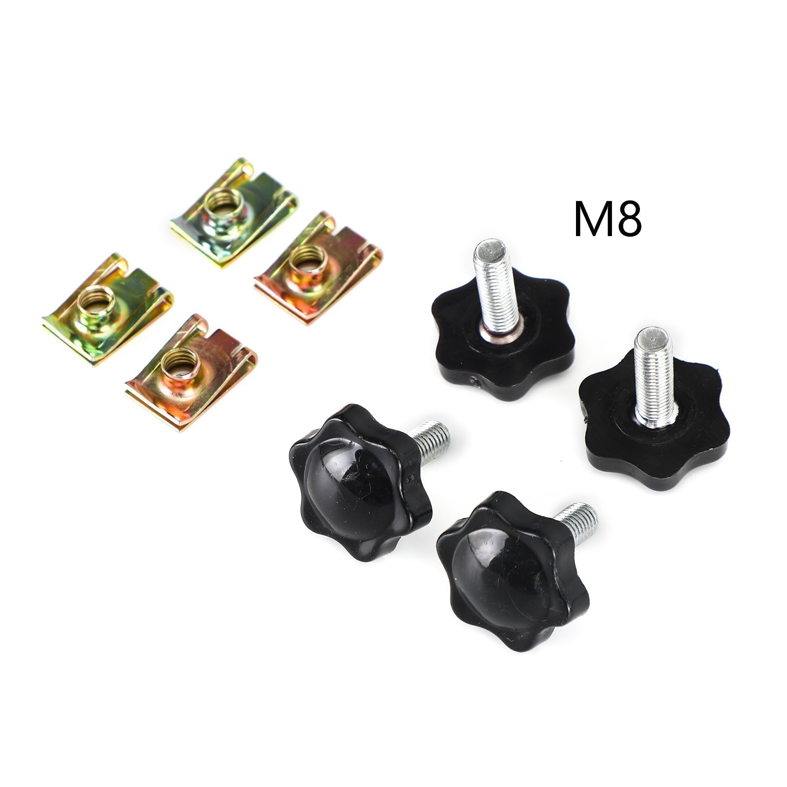 Parafusos de trava da alavanca do alforje & Conjunto de porcas pretas para Glide King Touring 96-19