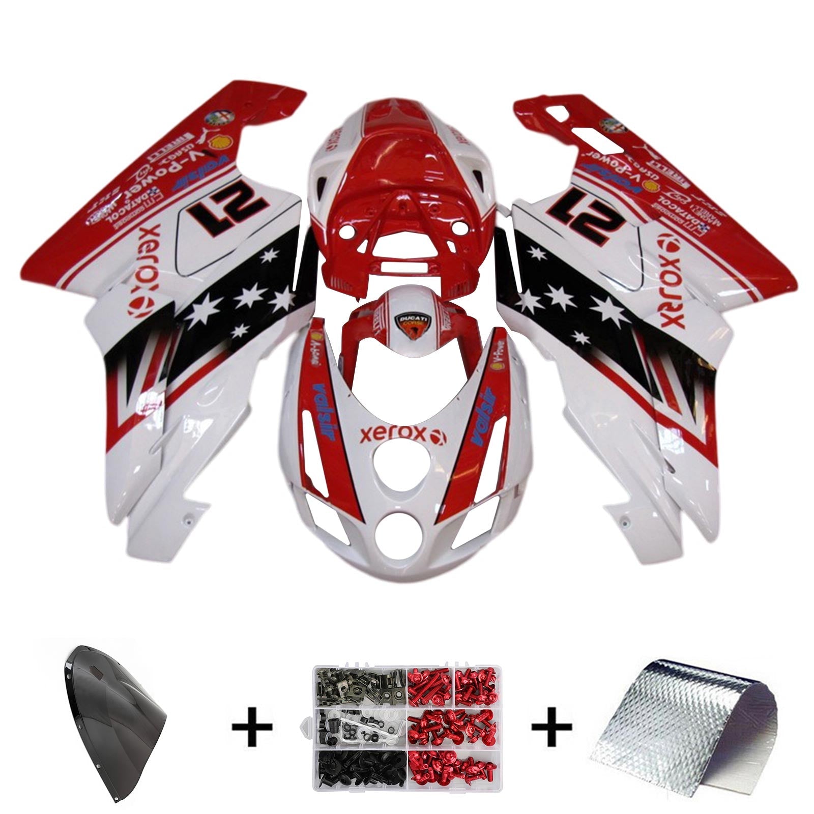 2003-2004 Ducati 999 749 Kit de carénage Kit Bodywork Abs