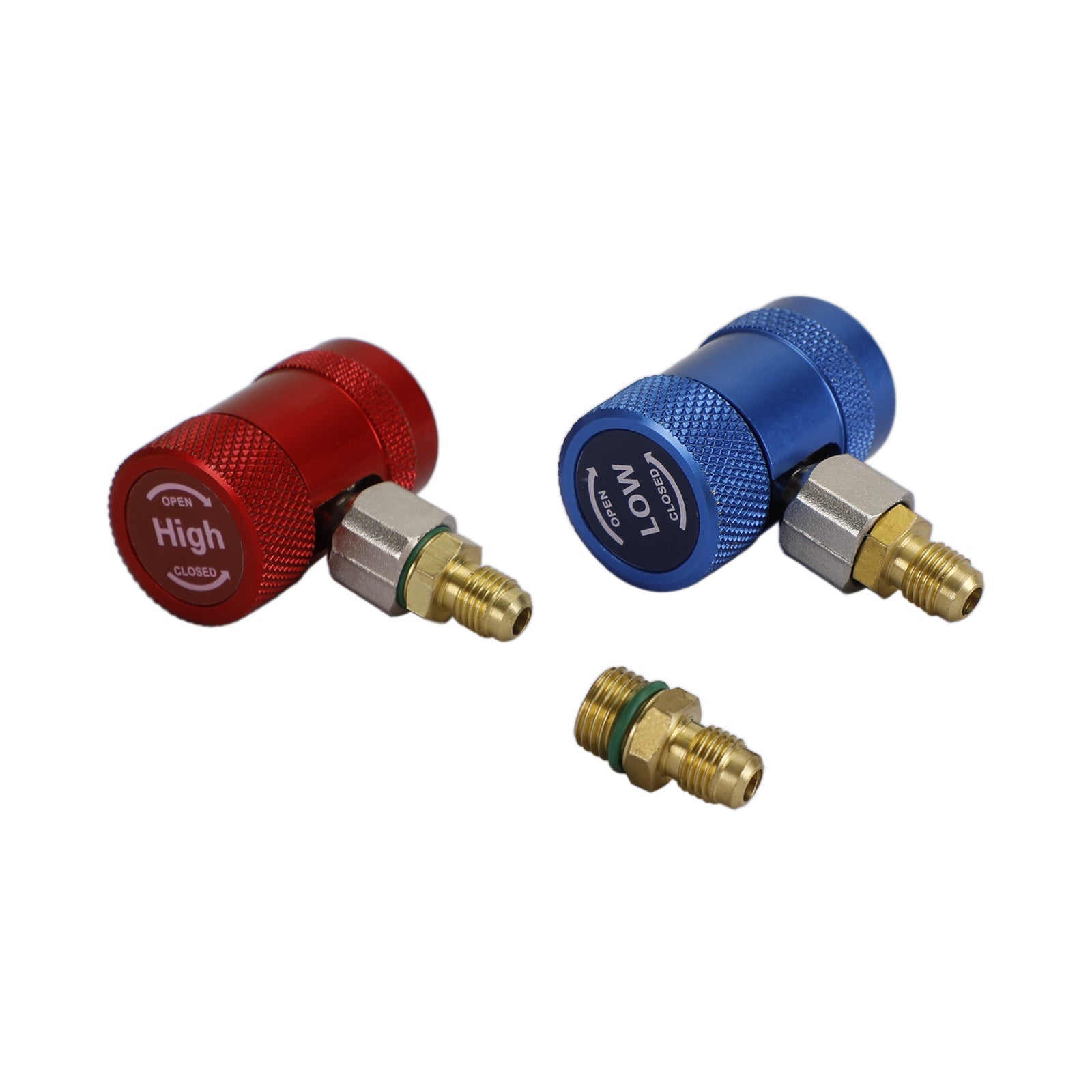 A/C R134A Snelkoppeling Adapter Spruitstukconnector 1/4" Sae Hvac Hoog&Lage kant