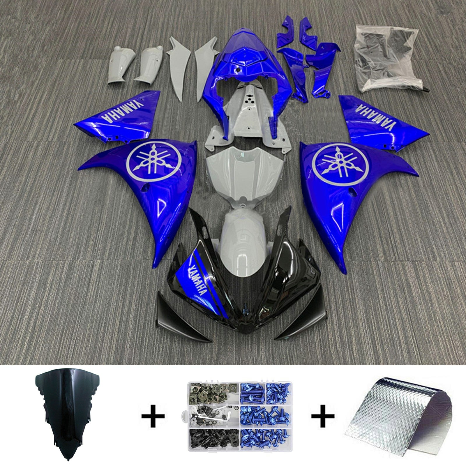 2009-2011 Yamaha YZF 1000 R1 Kit de carenado de inyección Carrocería Plástico ABS # 169
