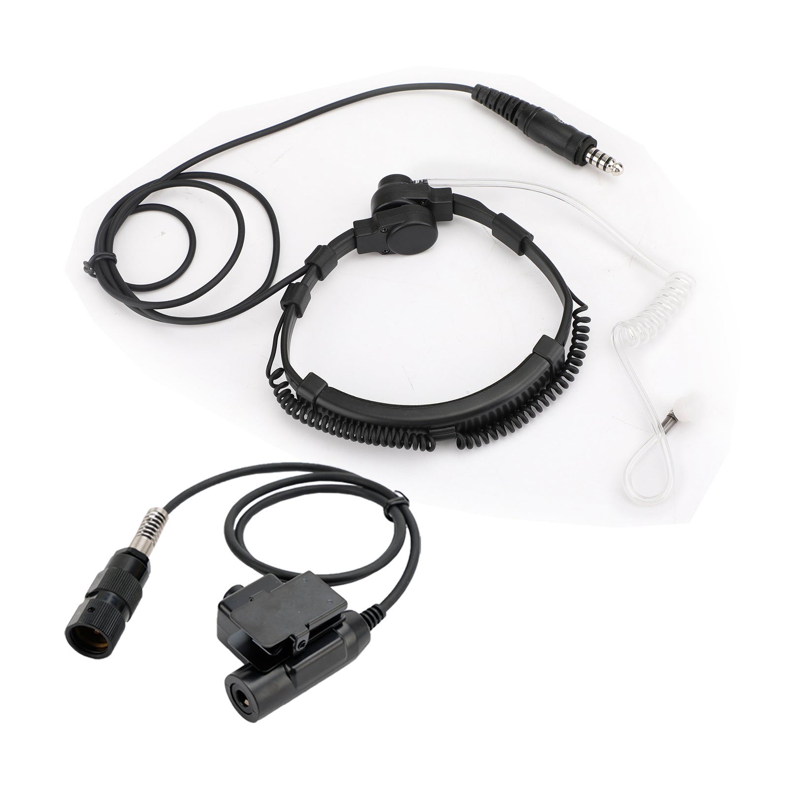 7.1mm Big Plug Tactical Throat Mic Headset för AN/PRC-152 AN/PRC-148 U329 Radio