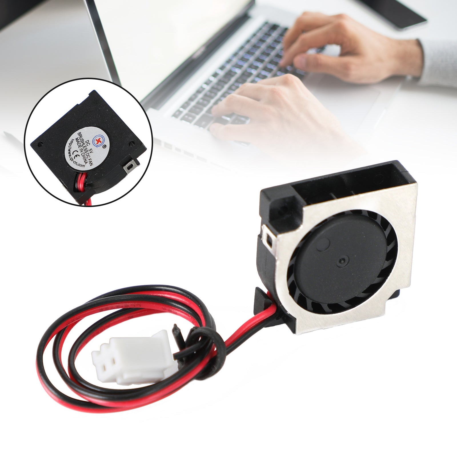 Børsteløs DC kjøling blåser vifte 5v 20065vs 20x20x6mm erme 2 pin wire