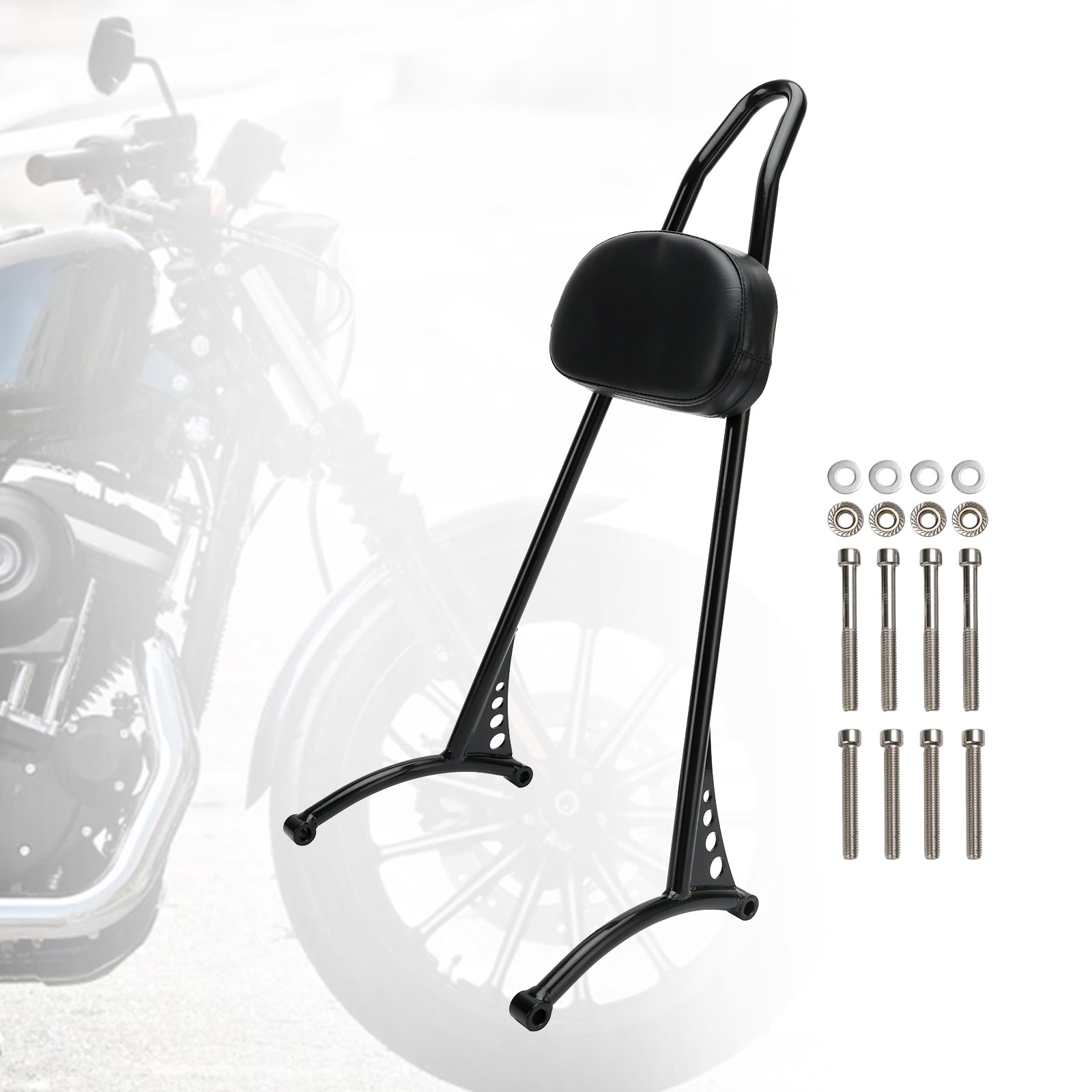 Dossier de barre Sissy passager pour Sportster Iron 883 1200 XL 48 72 2004-plus tard