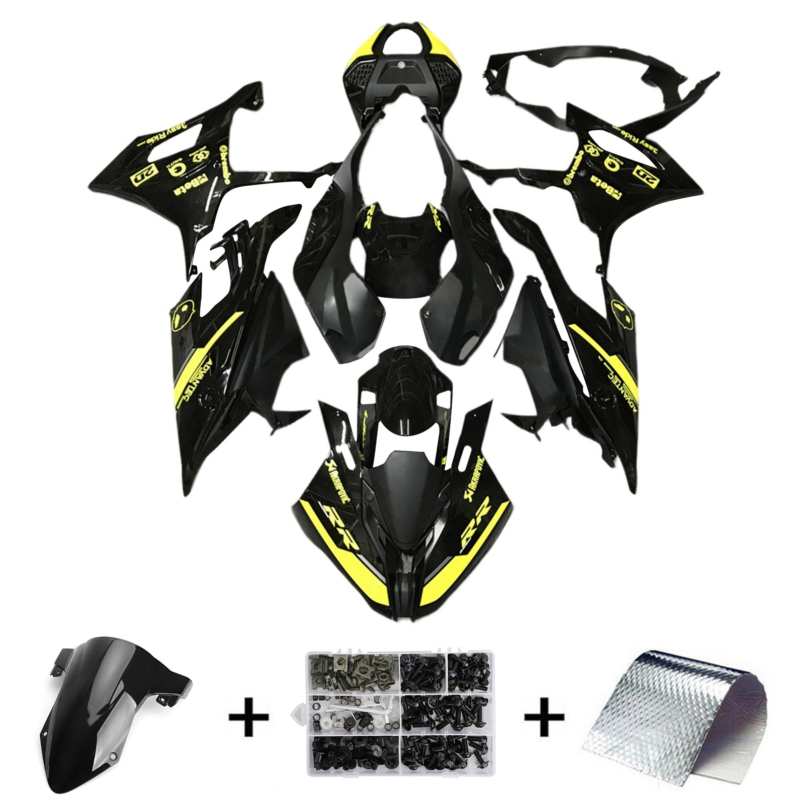 2019-2022 BMW M1000RR S1000RR Kit de carénage carrosserie plastique ABS
