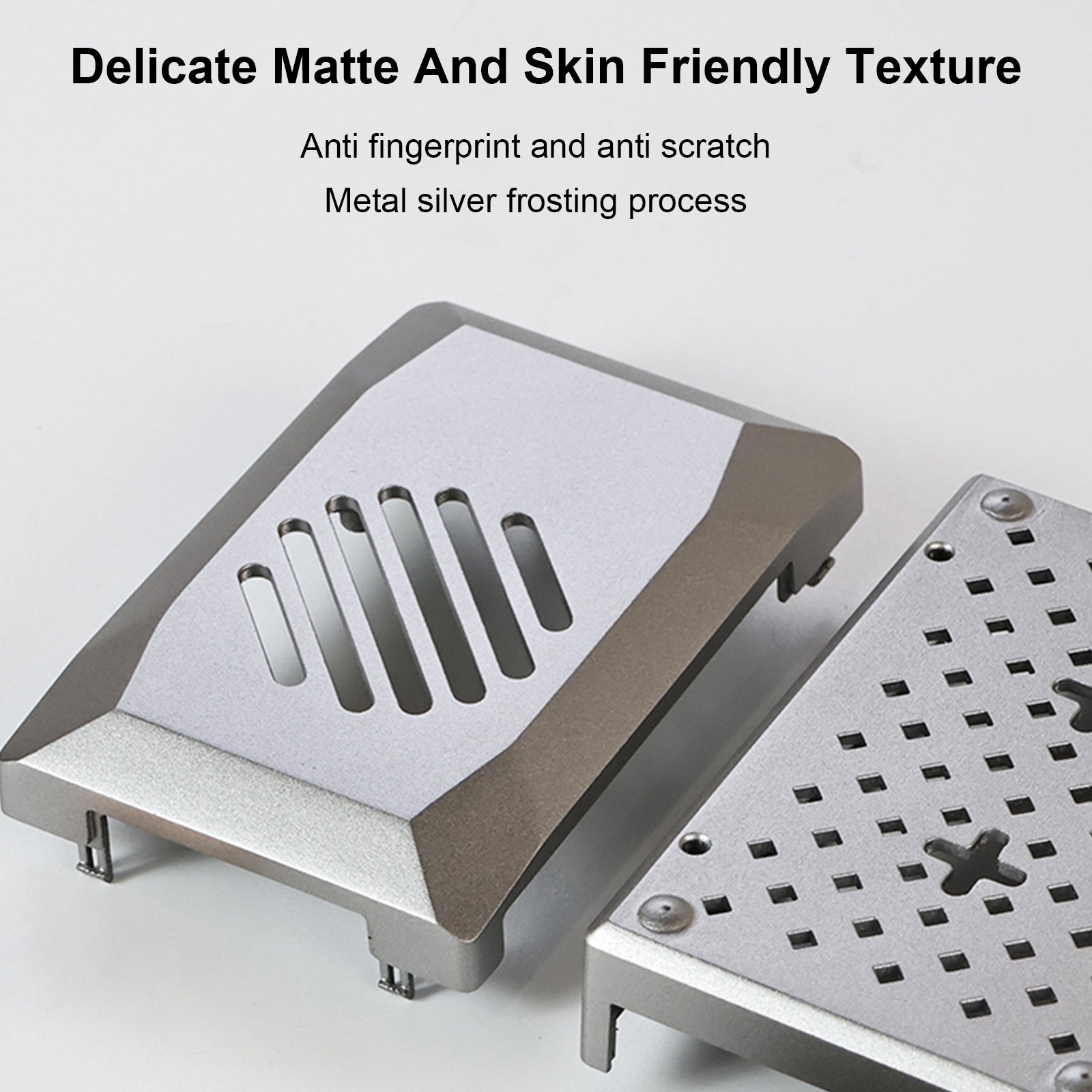 Silver Shadow Shell Raspberry pi5 Beschermdoos ABS Materiaal Snelheidsregeling Fan