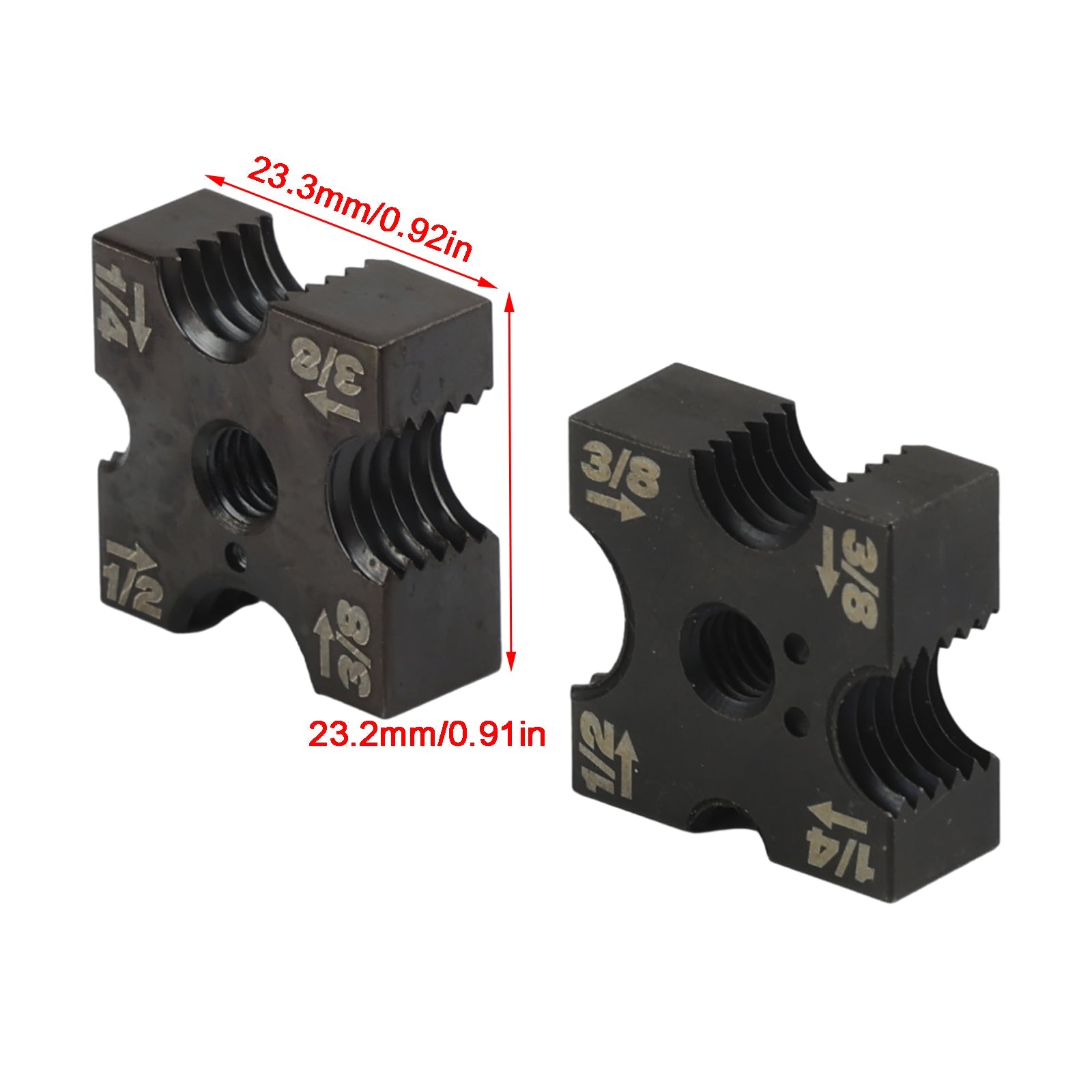 48-44-2872 1/4" 3/8" 1/2" Juego de troqueles de corte compatibles con Milwaukee Replacement