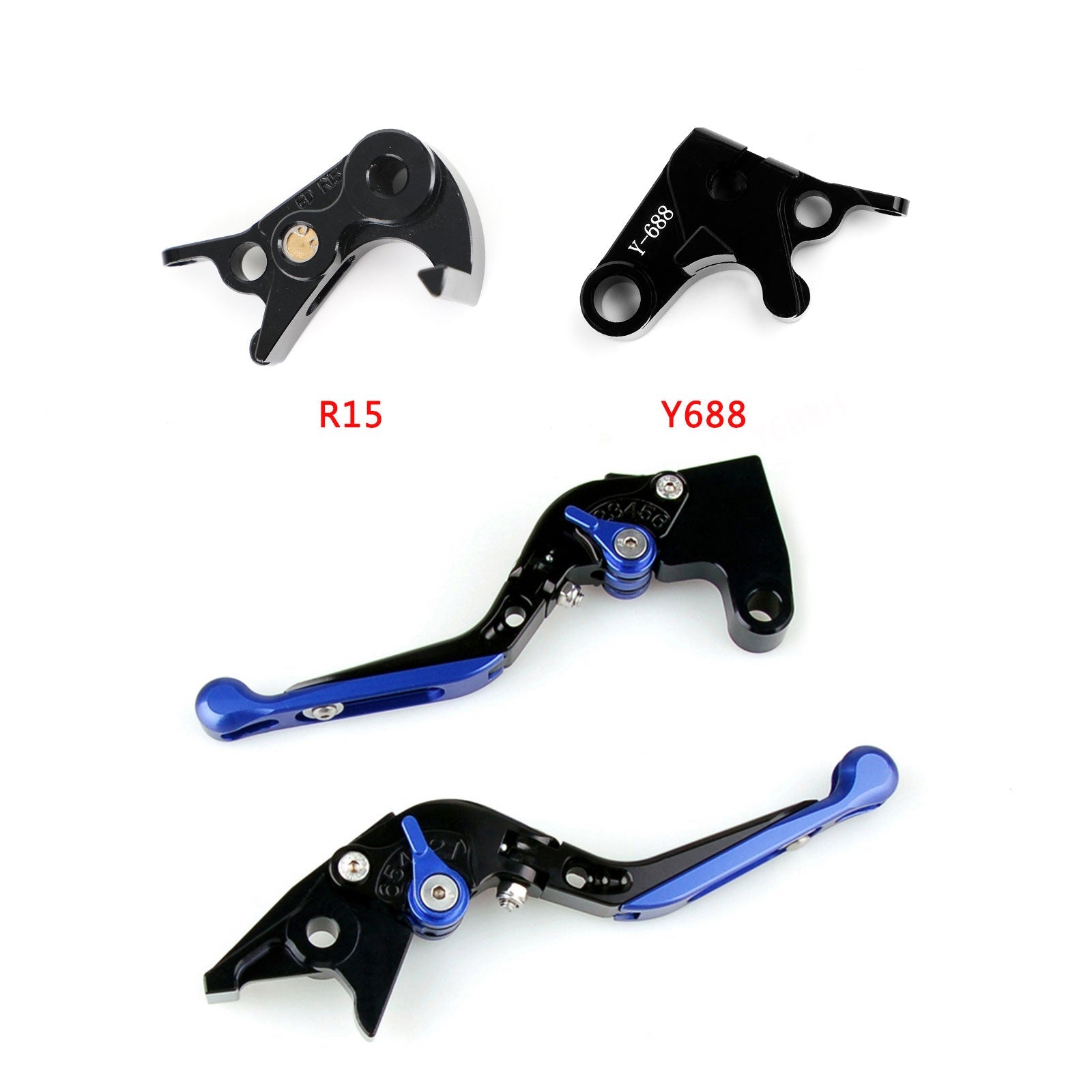 Justerbar kopplingsbromsspak för Yamaha YZF R1/R1M/R1S 15-2021 YZF R6 17-2020 Generisk
