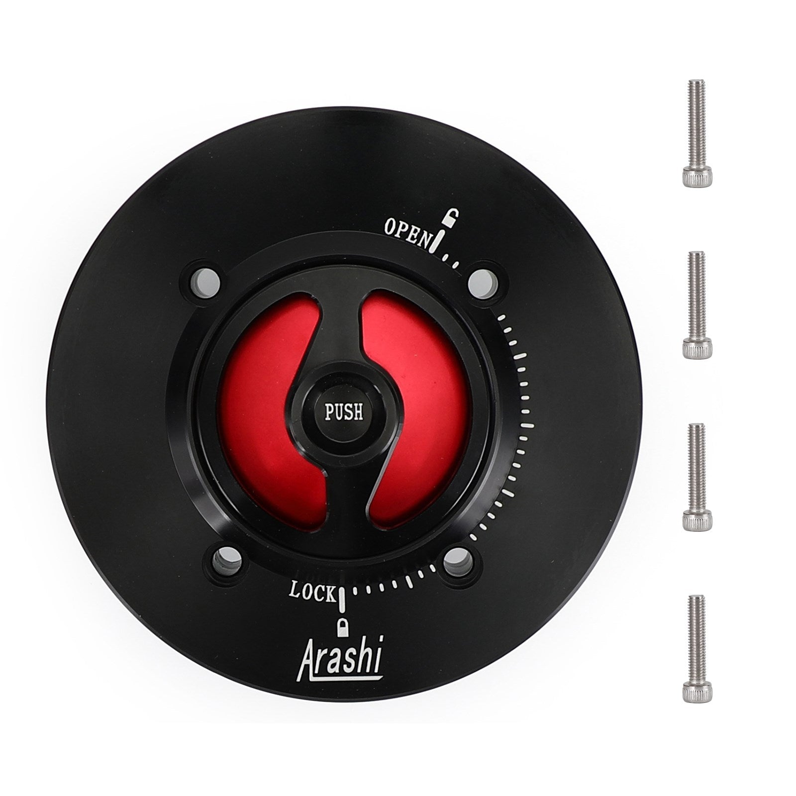 CNC Keyless Fuel Gas Tank Cap Black Fit For Kawasaki EX400 NINJA 400 2018-2019