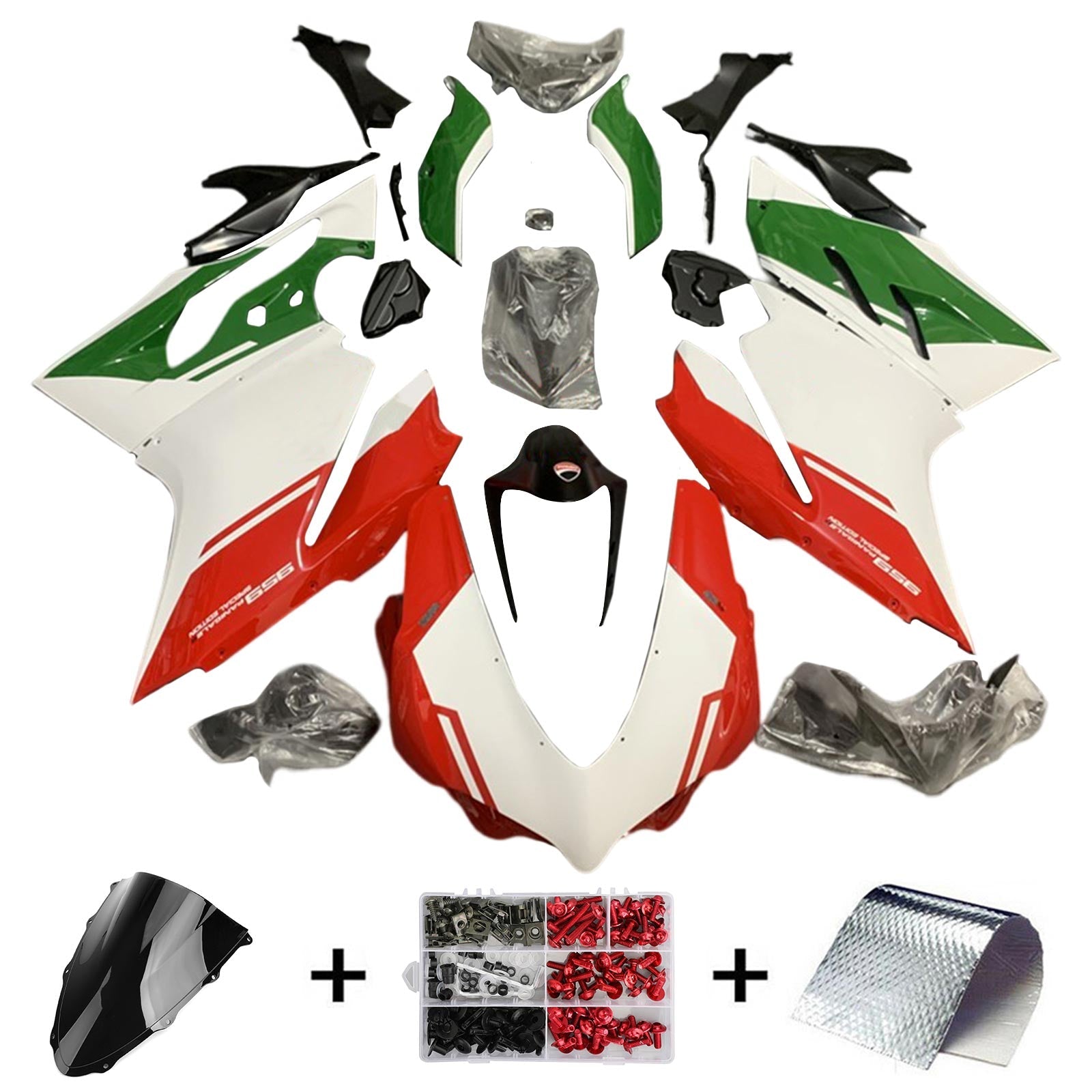 2015-2020 DUCATI 1299 959 Kit de carénage Kit de carrosserie Plastique Abs
