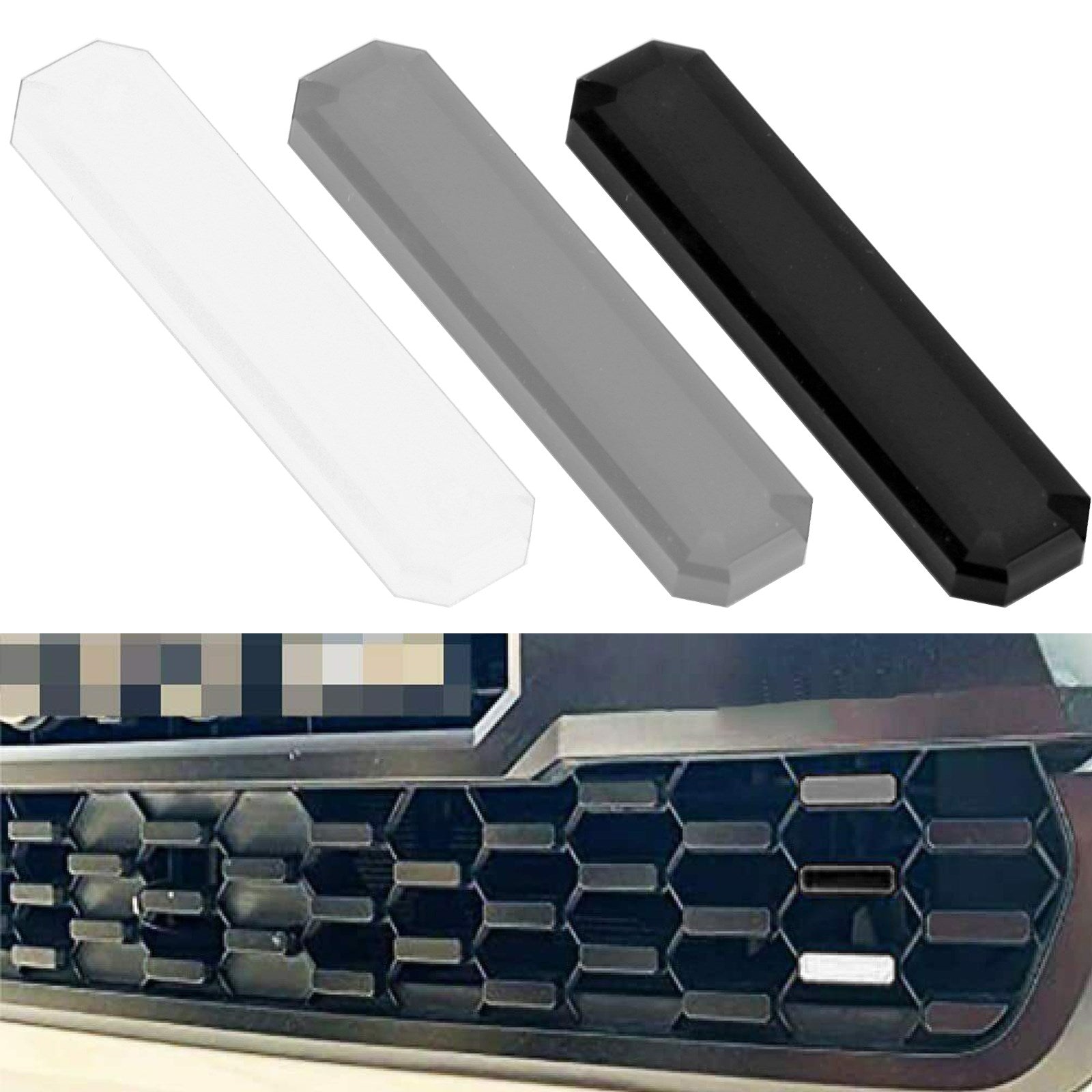 Driekleurige badge voorgrille sticker voor Tacoma TRD Pro 2016-2020 Generiek