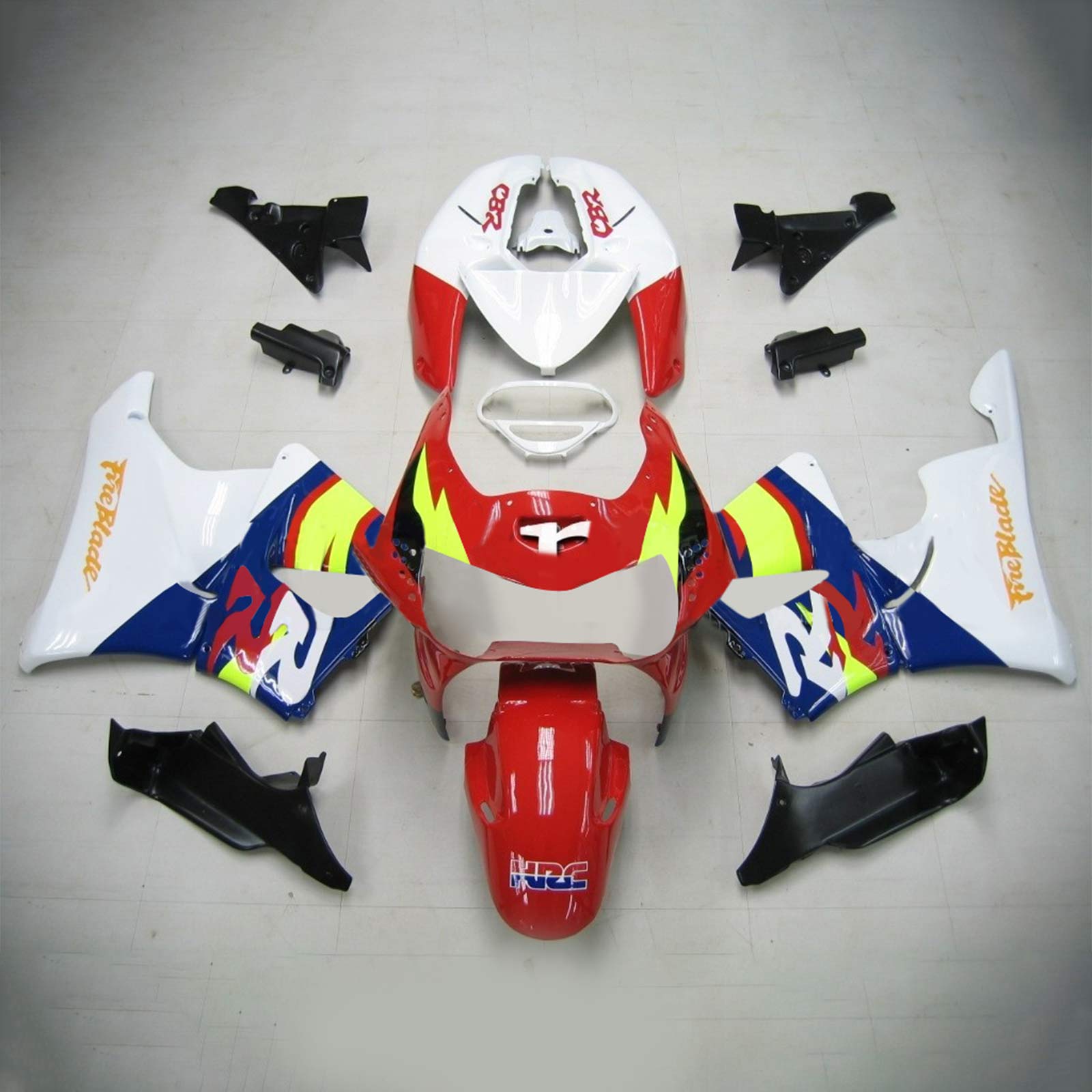 1998-1999 Honda CBR900RR 919 Amotopart Kit de carenado de inyección Carrocería Plástico ABS # 108