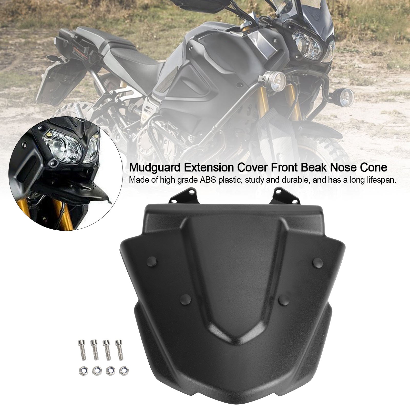 Mudguard Extension Cover Front näde näskotte för Yamaha XT1200Z 2014-2021