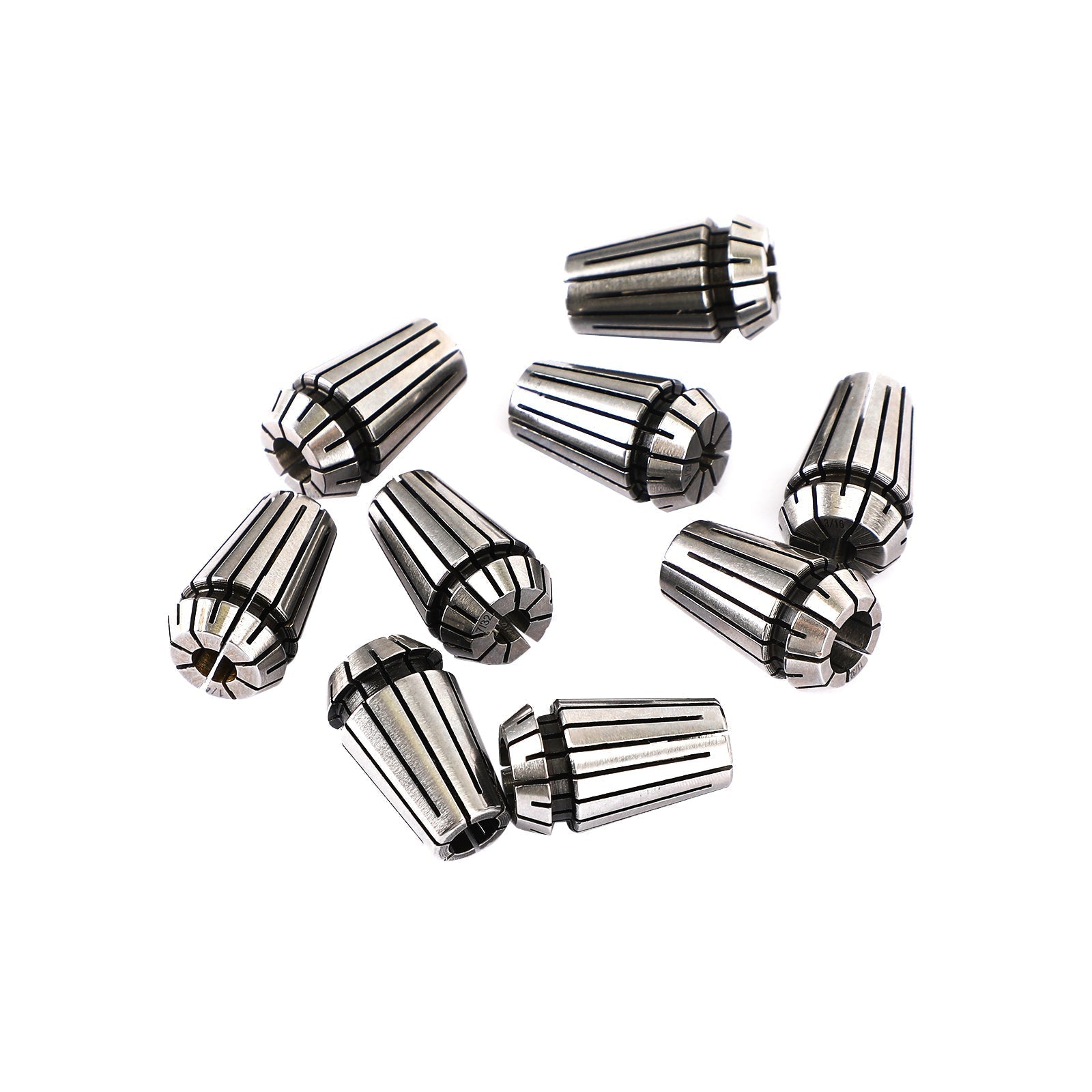 9Pcs ER16 Spring Collet Set For CNC Milling Lathe Tool Engraving Machine Steel