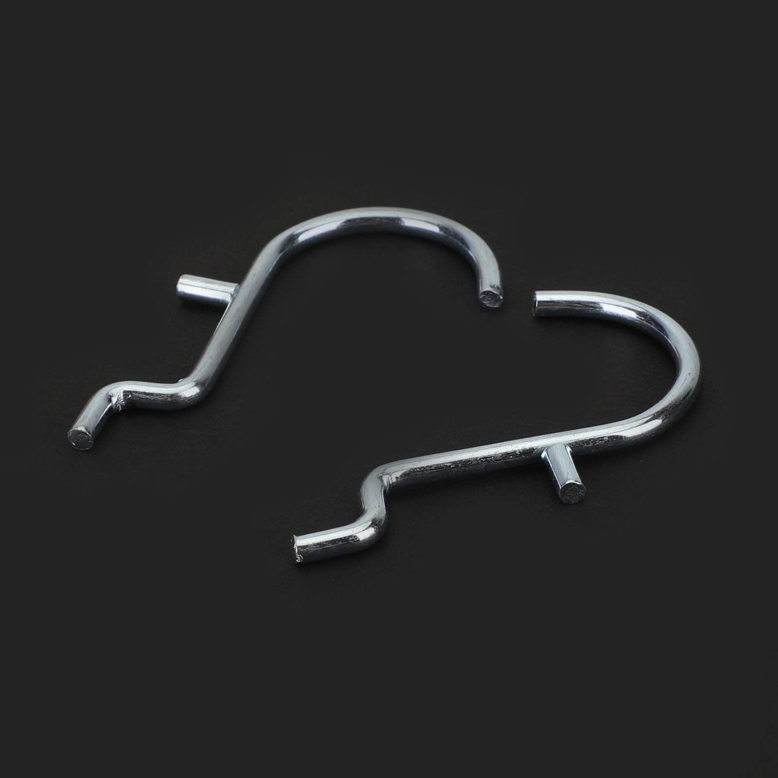 20-PAKNING 1" Jumbo 'J' metallpluggkroker for garasjehenger, 1/8 til 1/4 tommers stiftplate