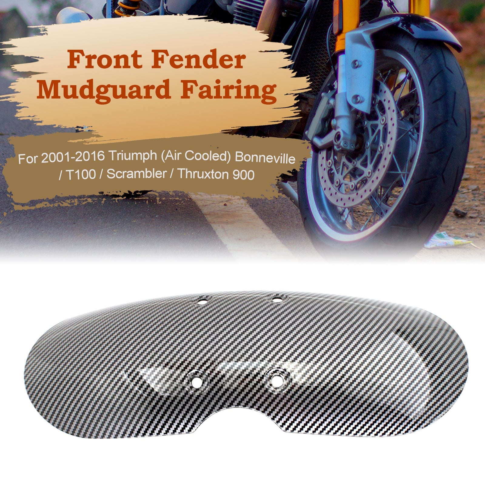 2001-2016 Bonneville T100 Scrambler Thruxton voorspatbordspatbord
