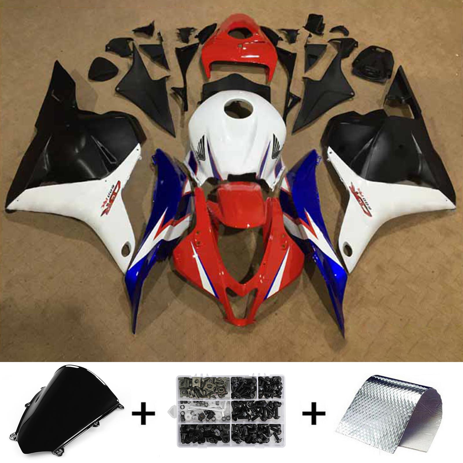 2009-2012 Honda CBR600RR F5 Kit de carénage carrosserie plastique ABS